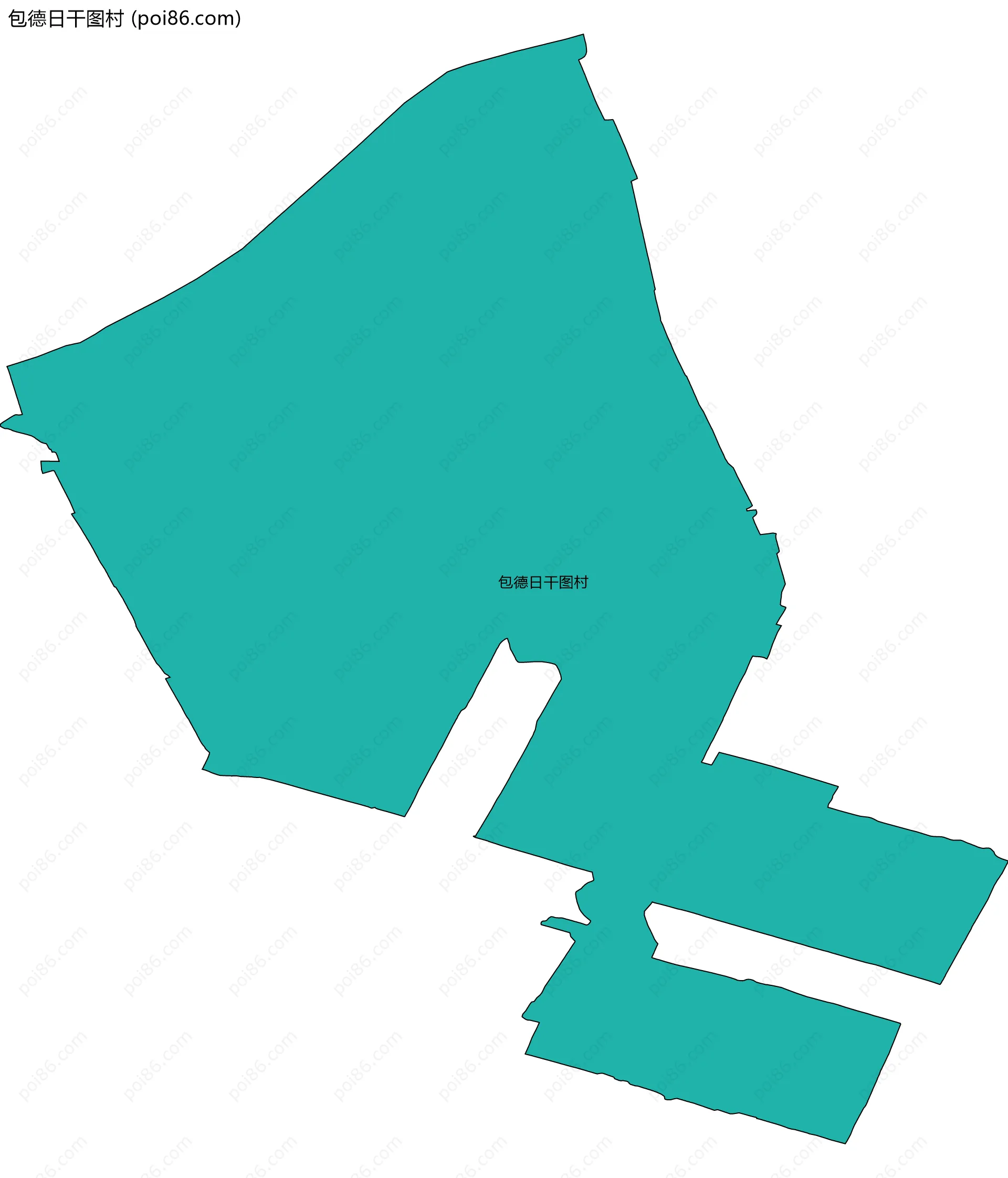 包德日干图村边界地图