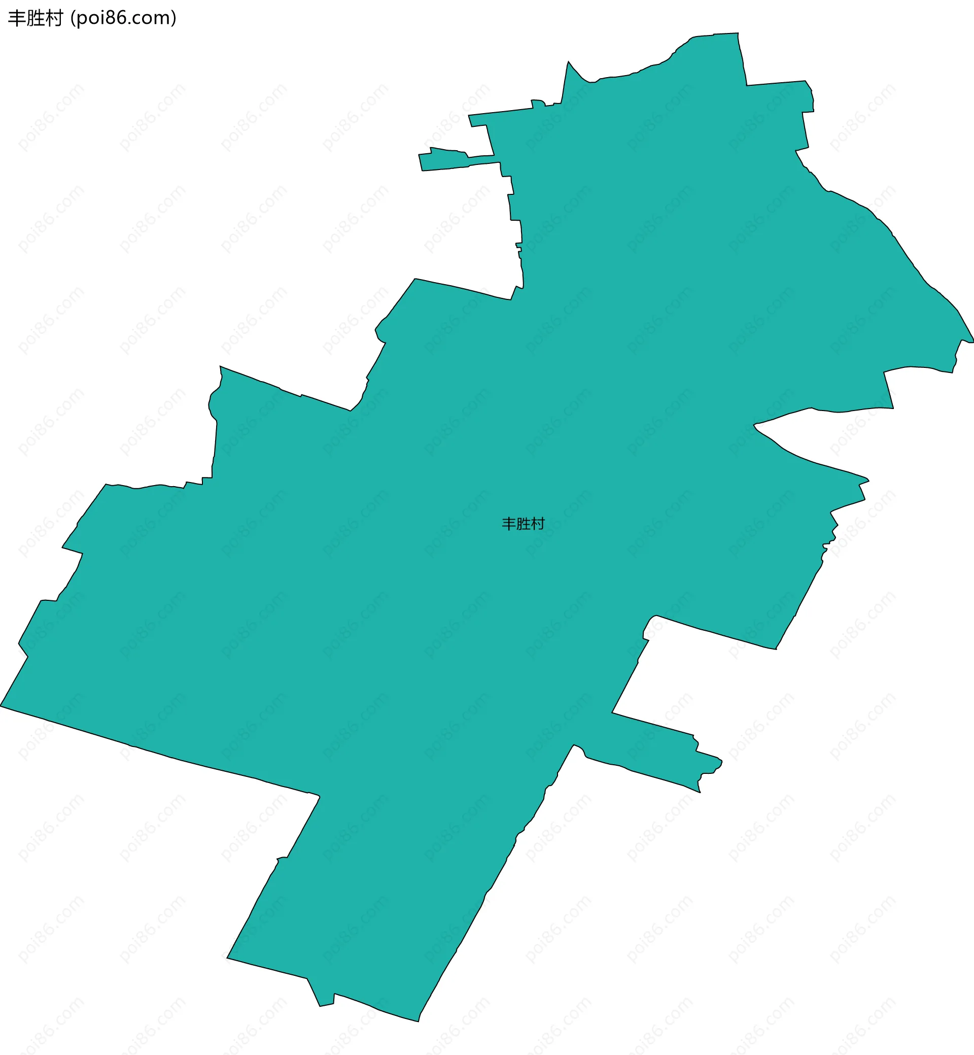丰胜村边界地图