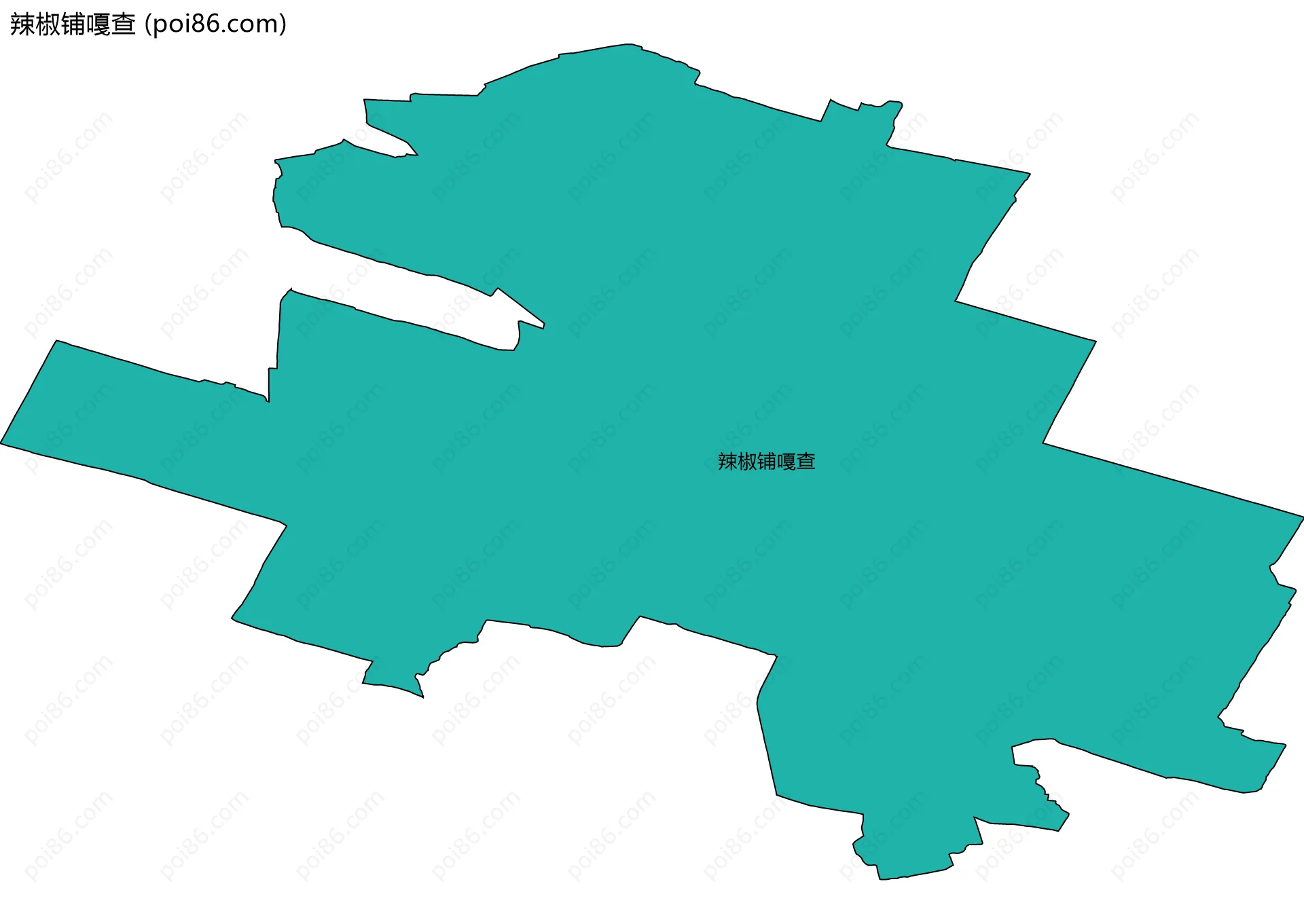 辣椒铺嘎查边界地图
