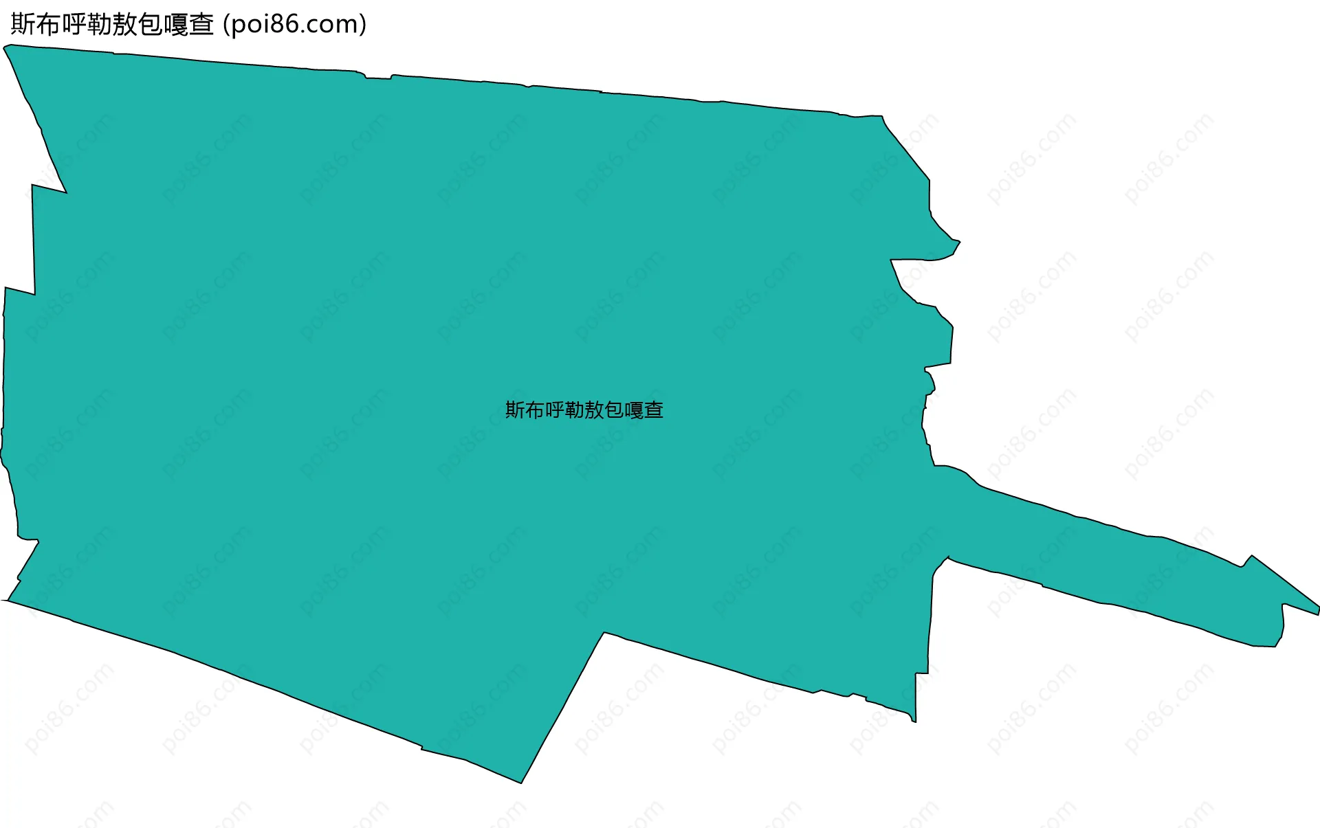斯布呼勒敖包嘎查边界地图