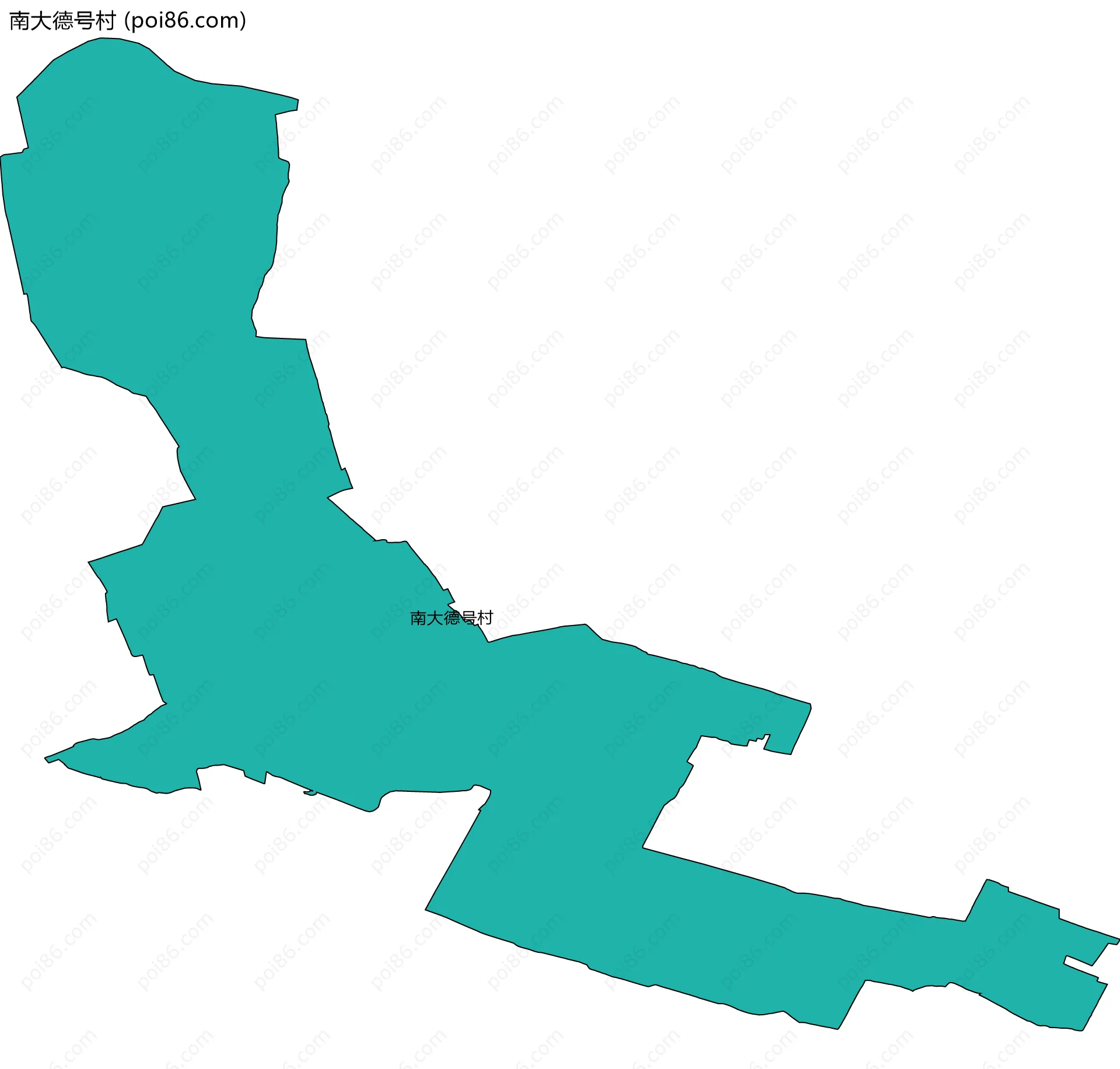 南大德号村边界地图