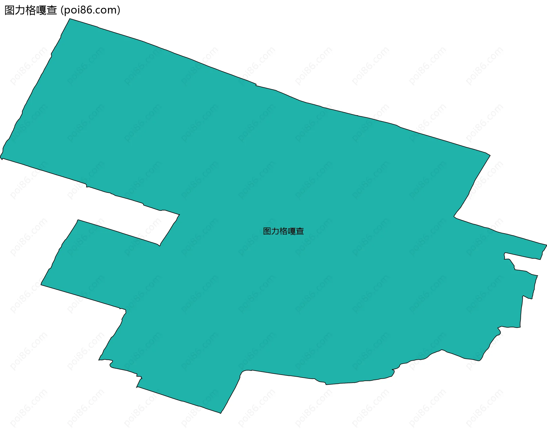 图力格嘎查边界地图