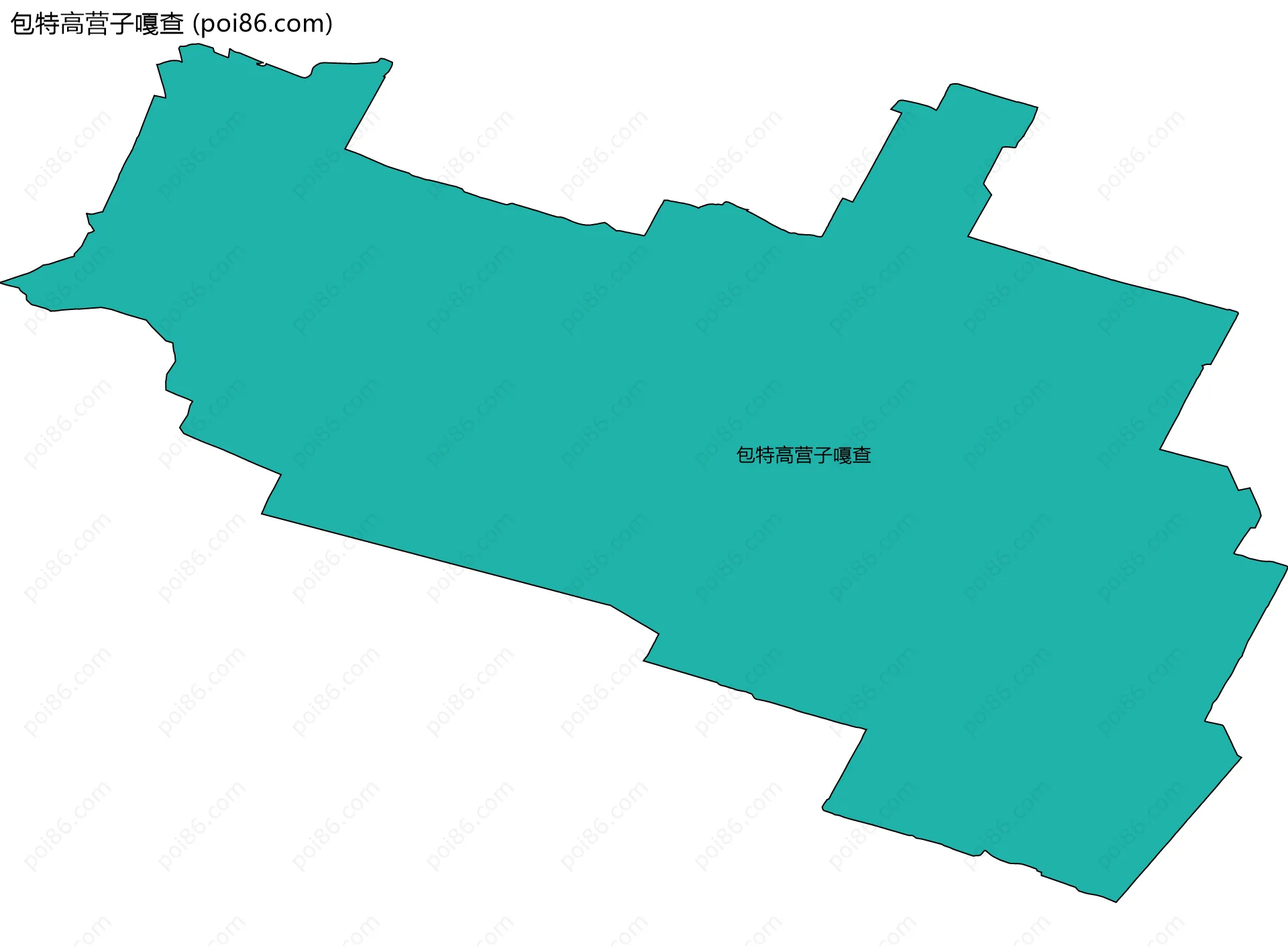 包特高营子嘎查边界地图