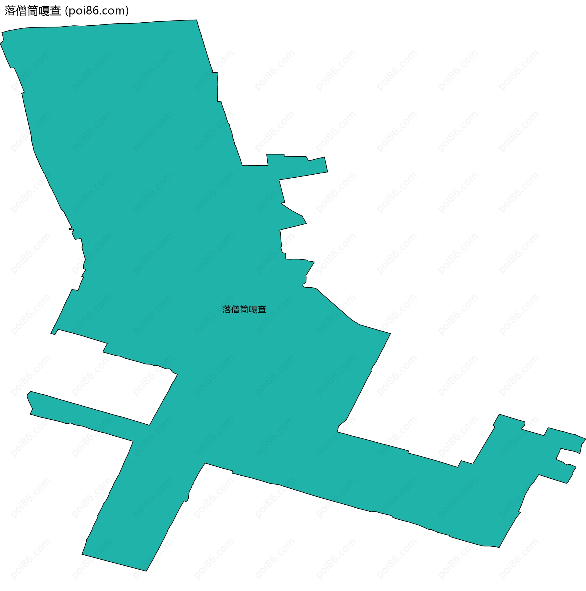 落僧筒嘎查边界地图