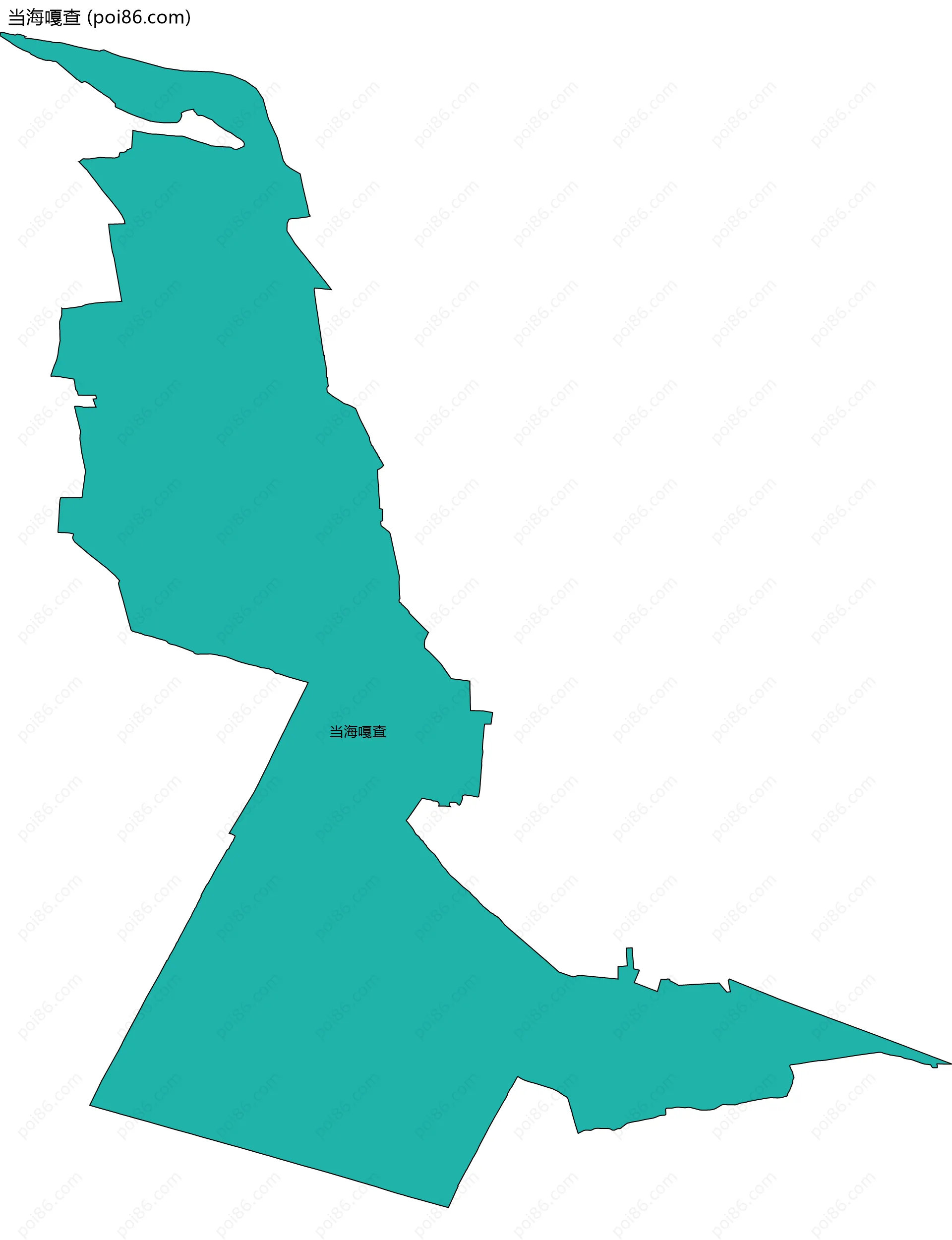 当海嘎查边界地图