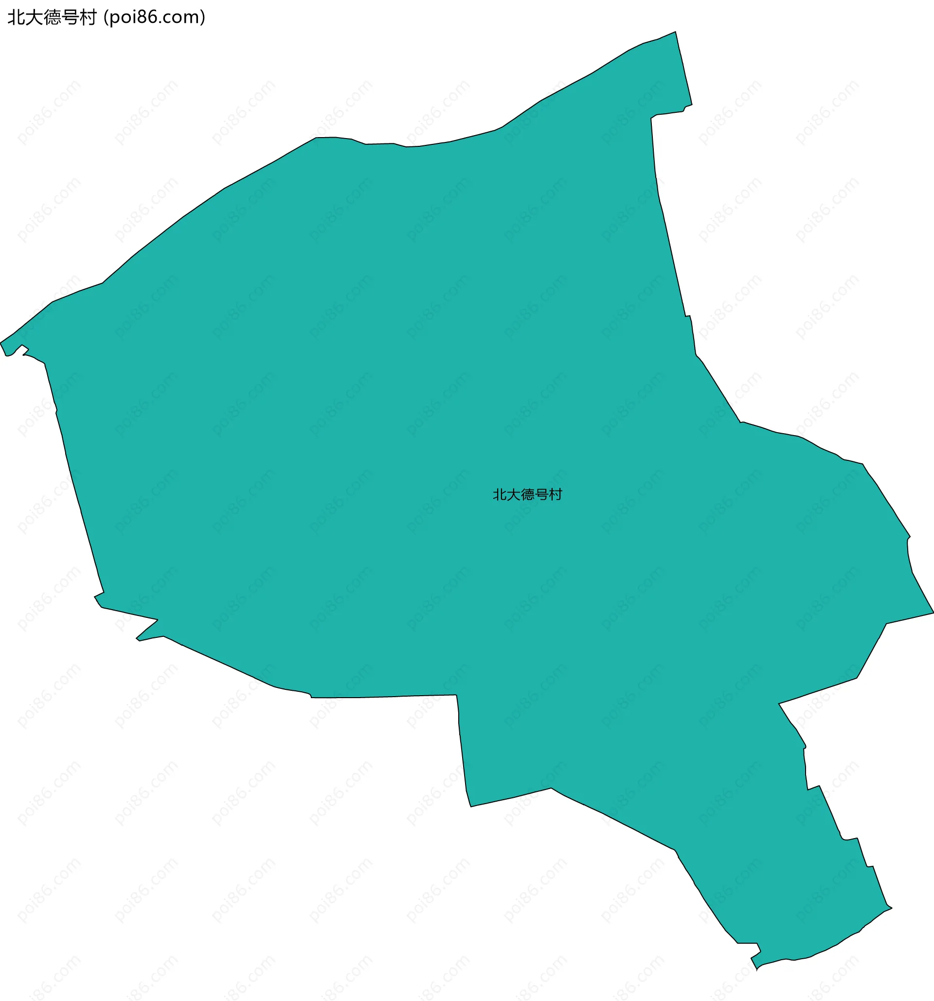 北大德号村边界地图