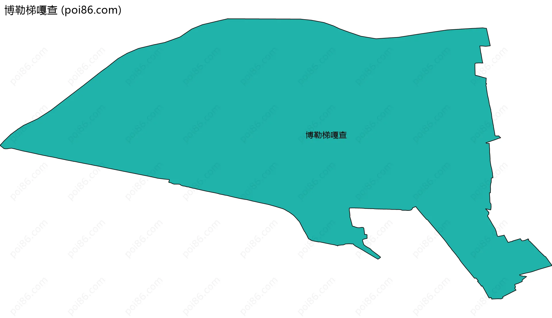 博勒梯嘎查边界地图