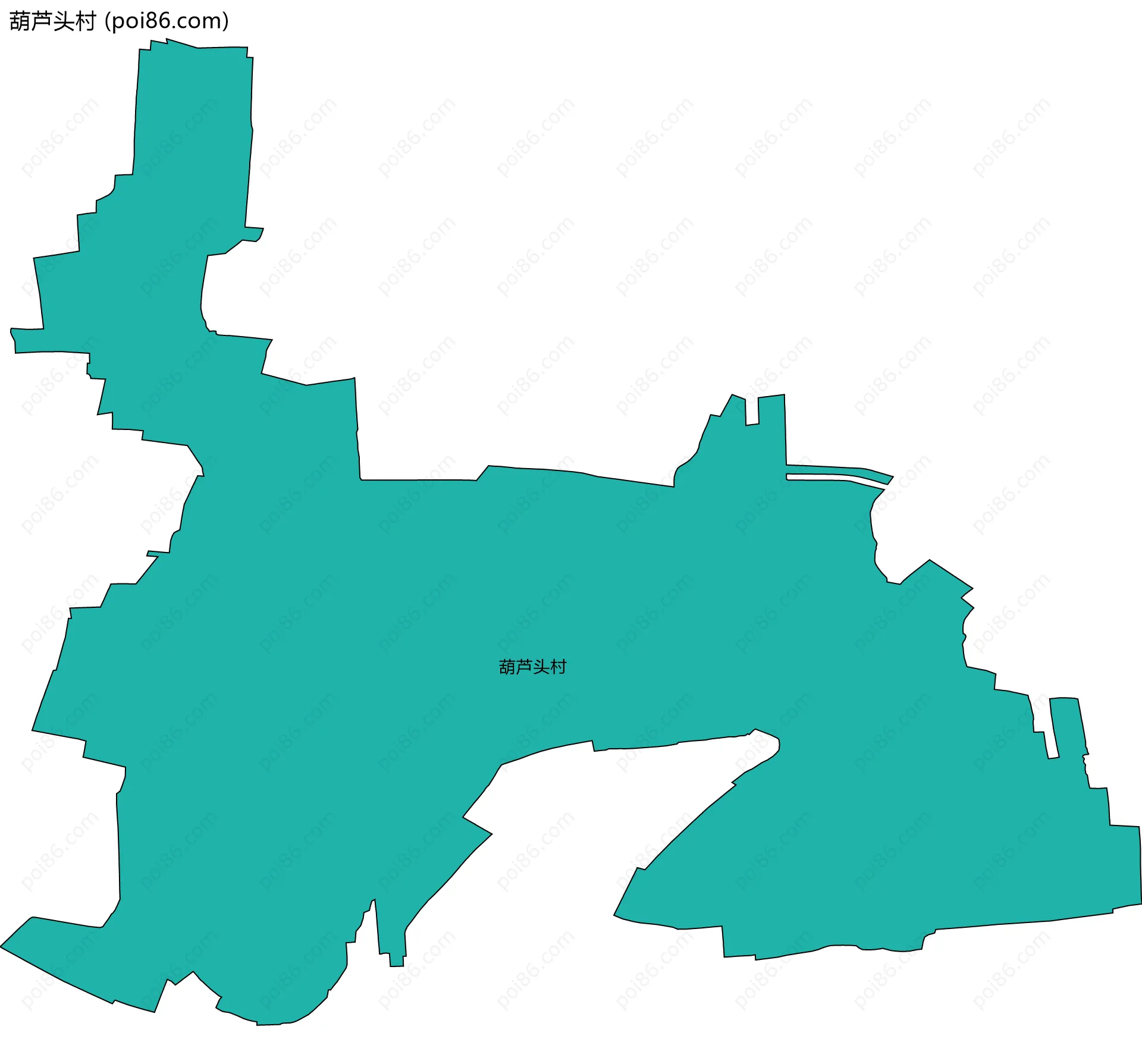 葫芦头村边界地图