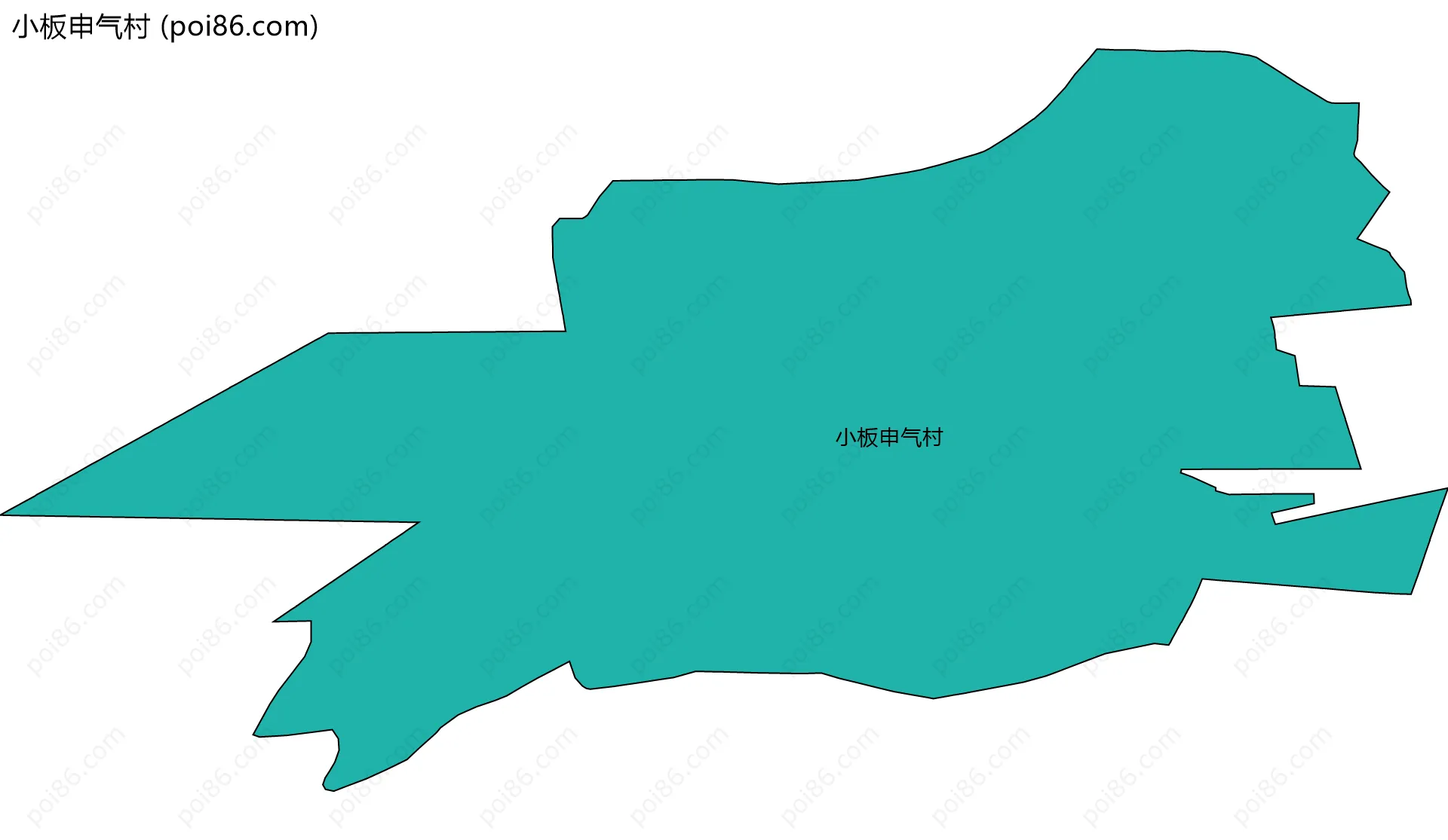 小板申气村边界地图