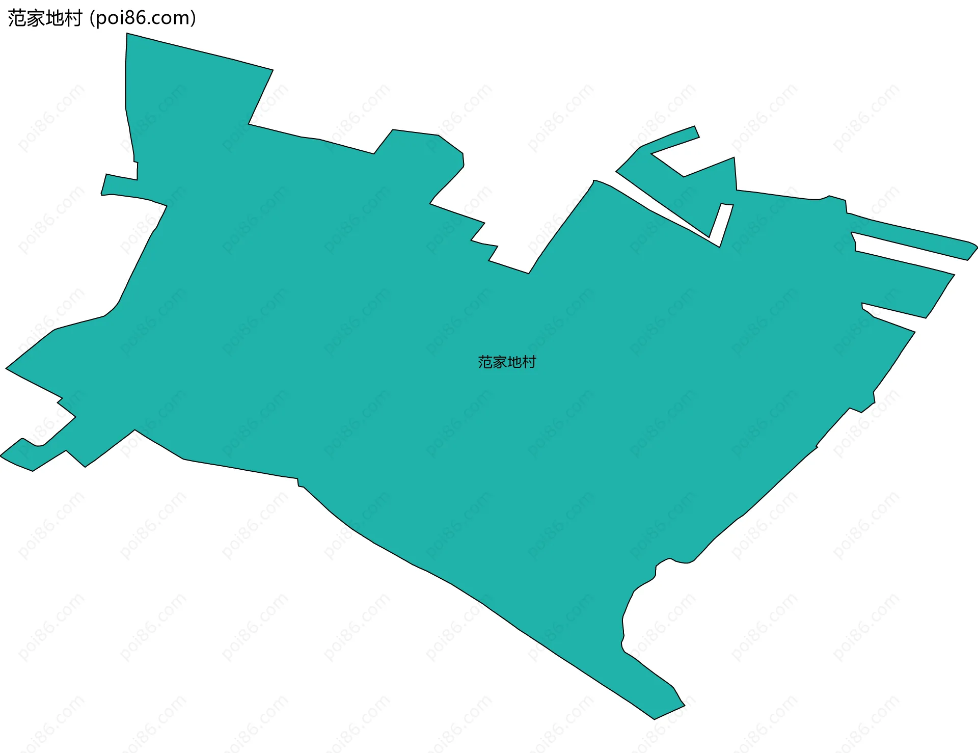 范家地村边界地图