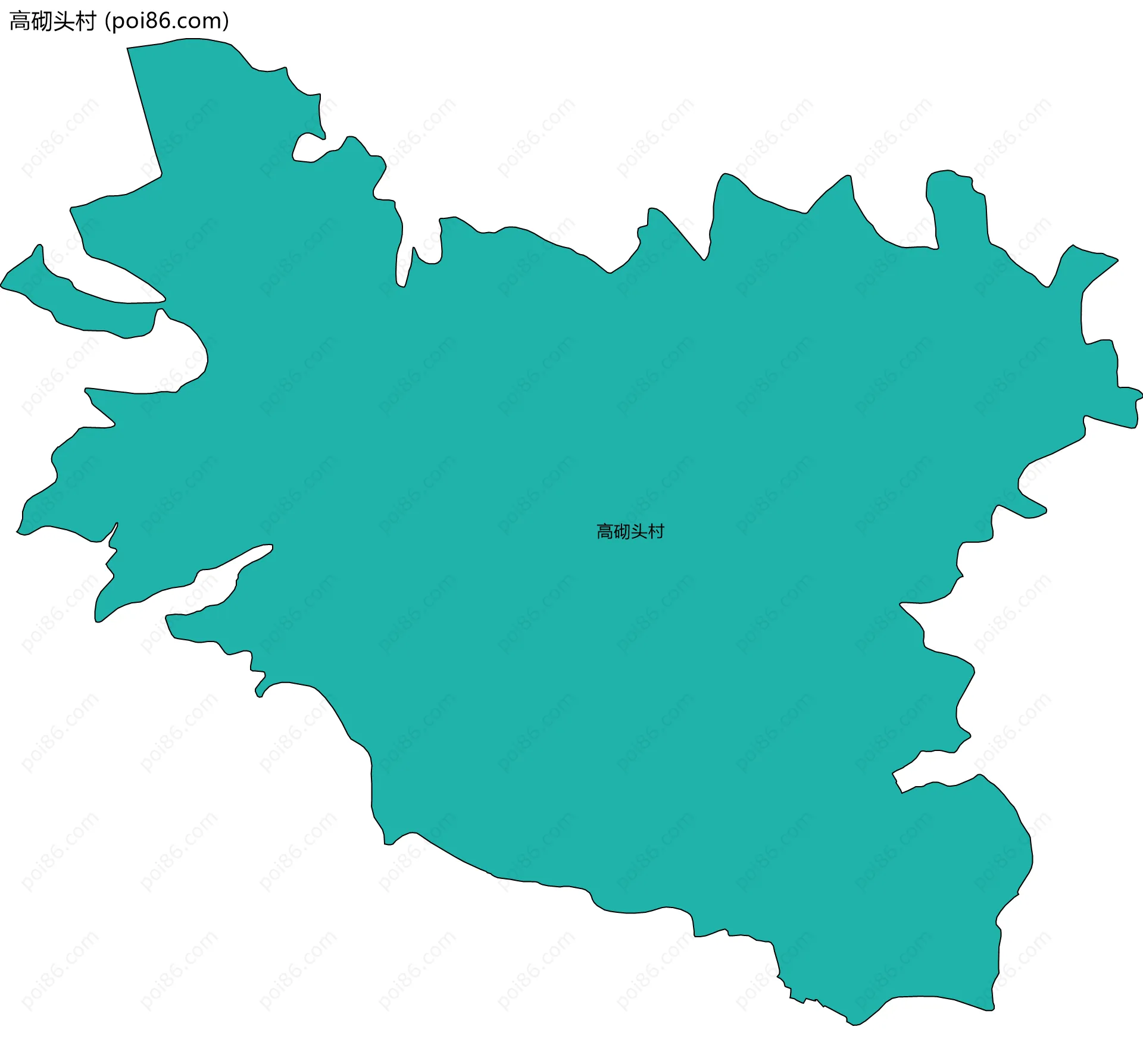 高砌头村边界地图