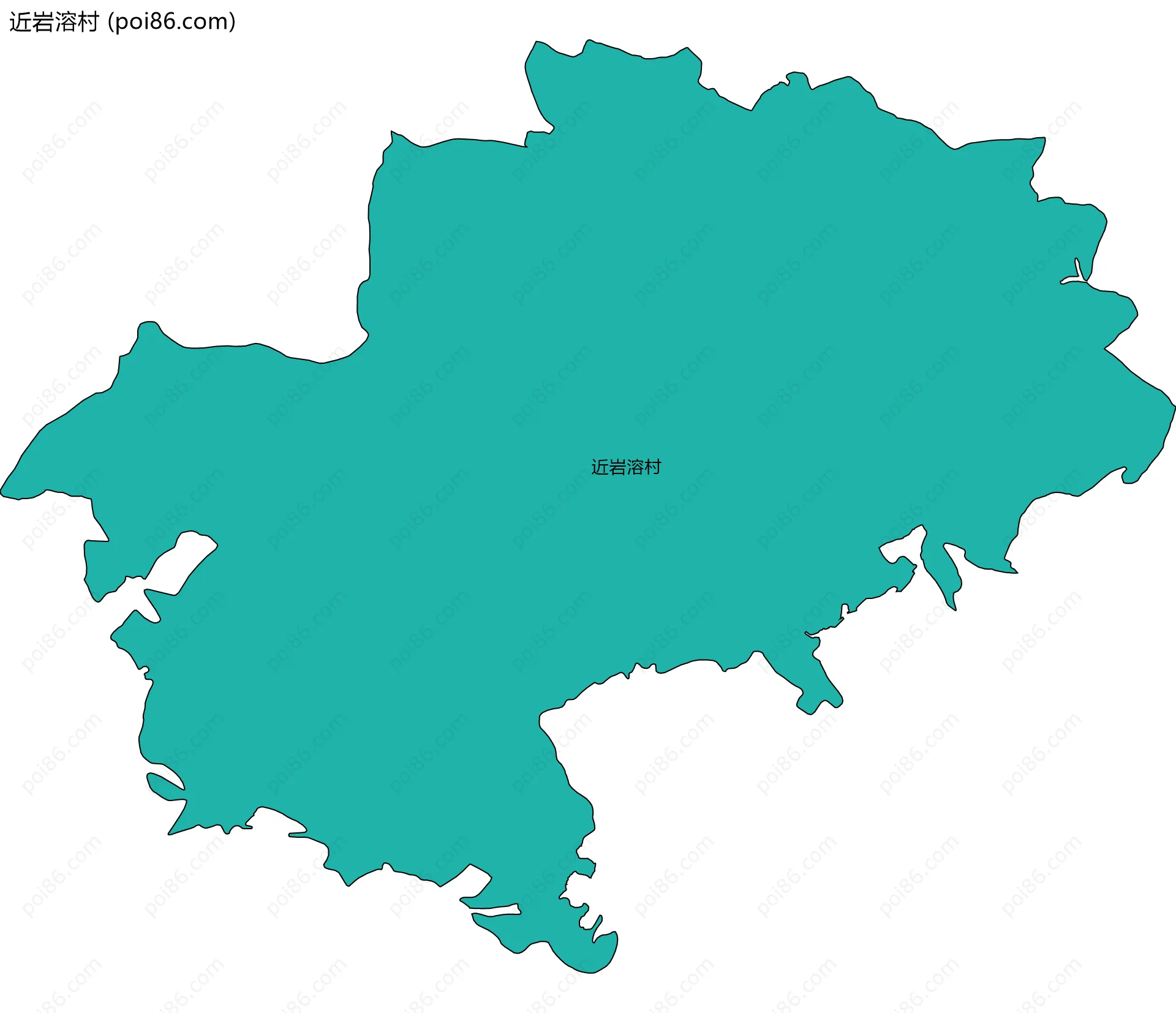 近岩溶村边界地图