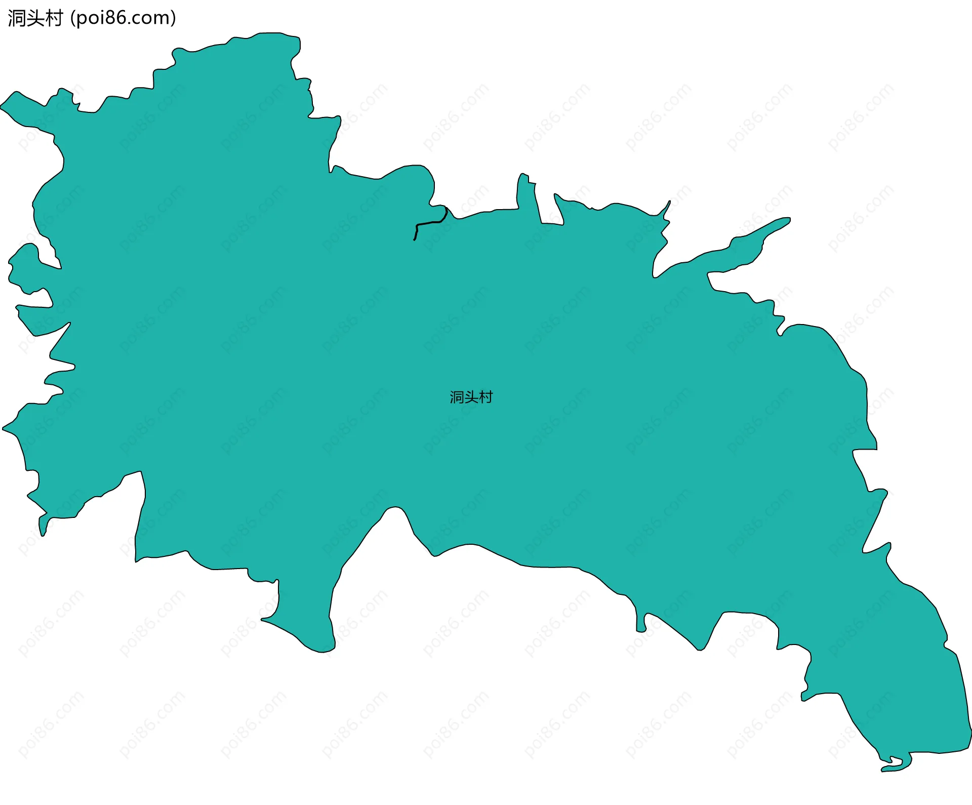 洞头村边界地图