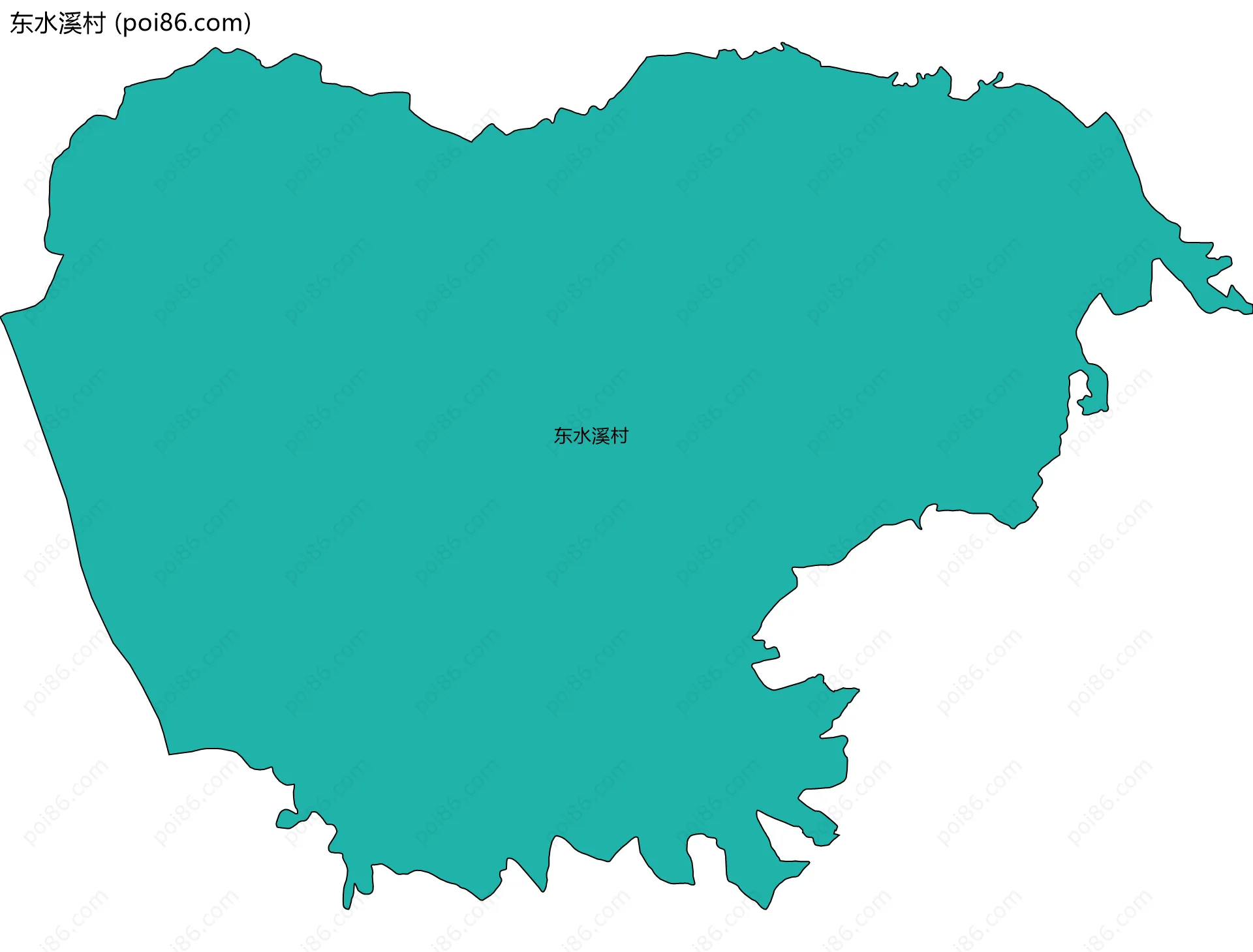东水溪村边界地图