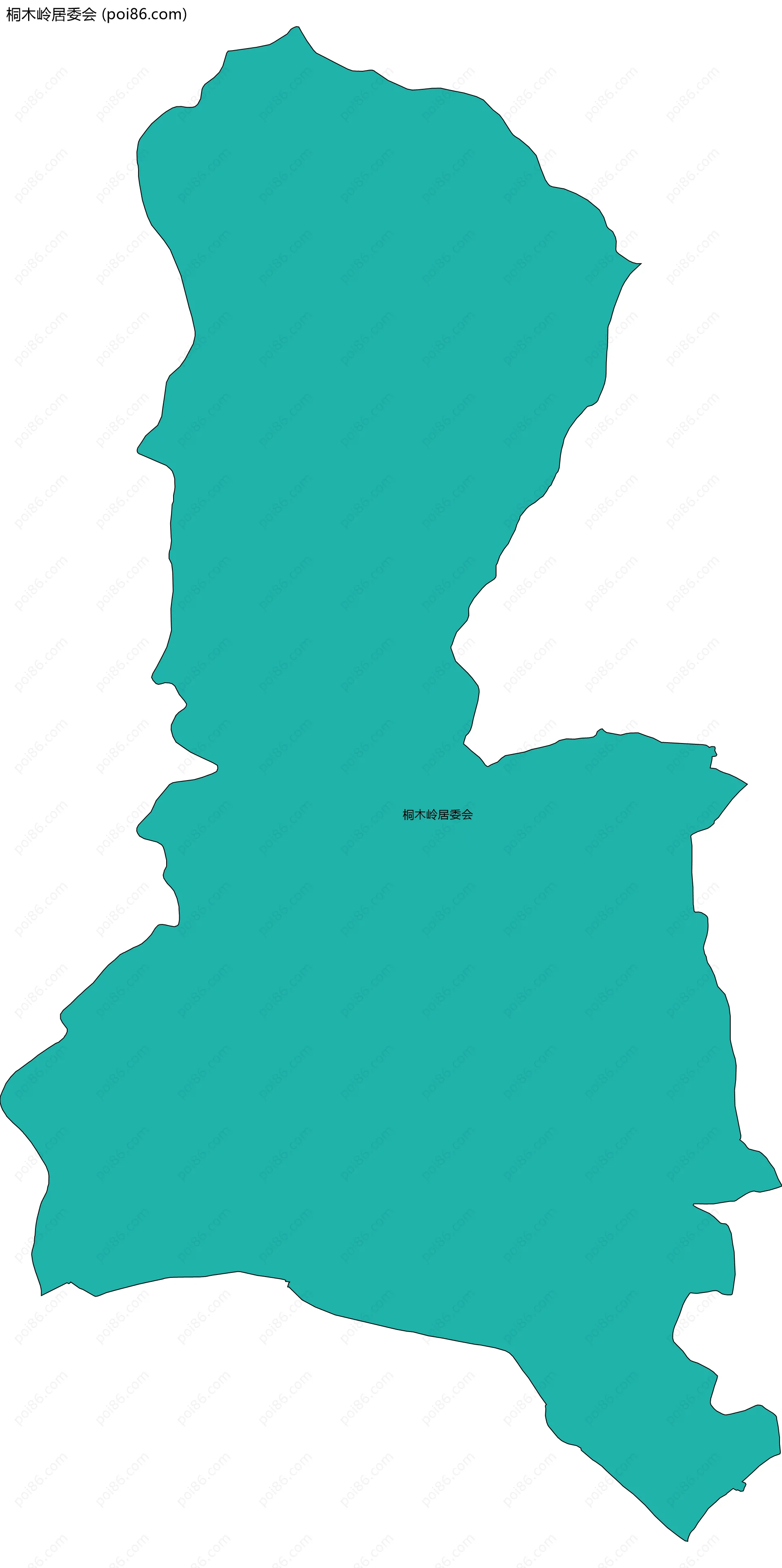 桐木岭居委会边界地图