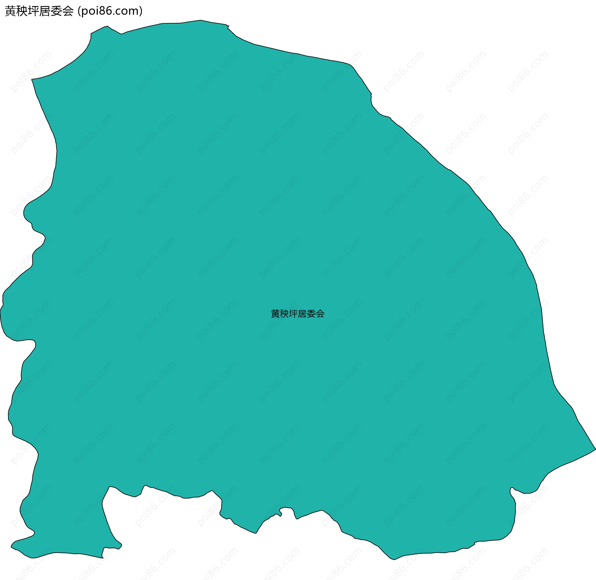 黄秧坪居委会边界地图