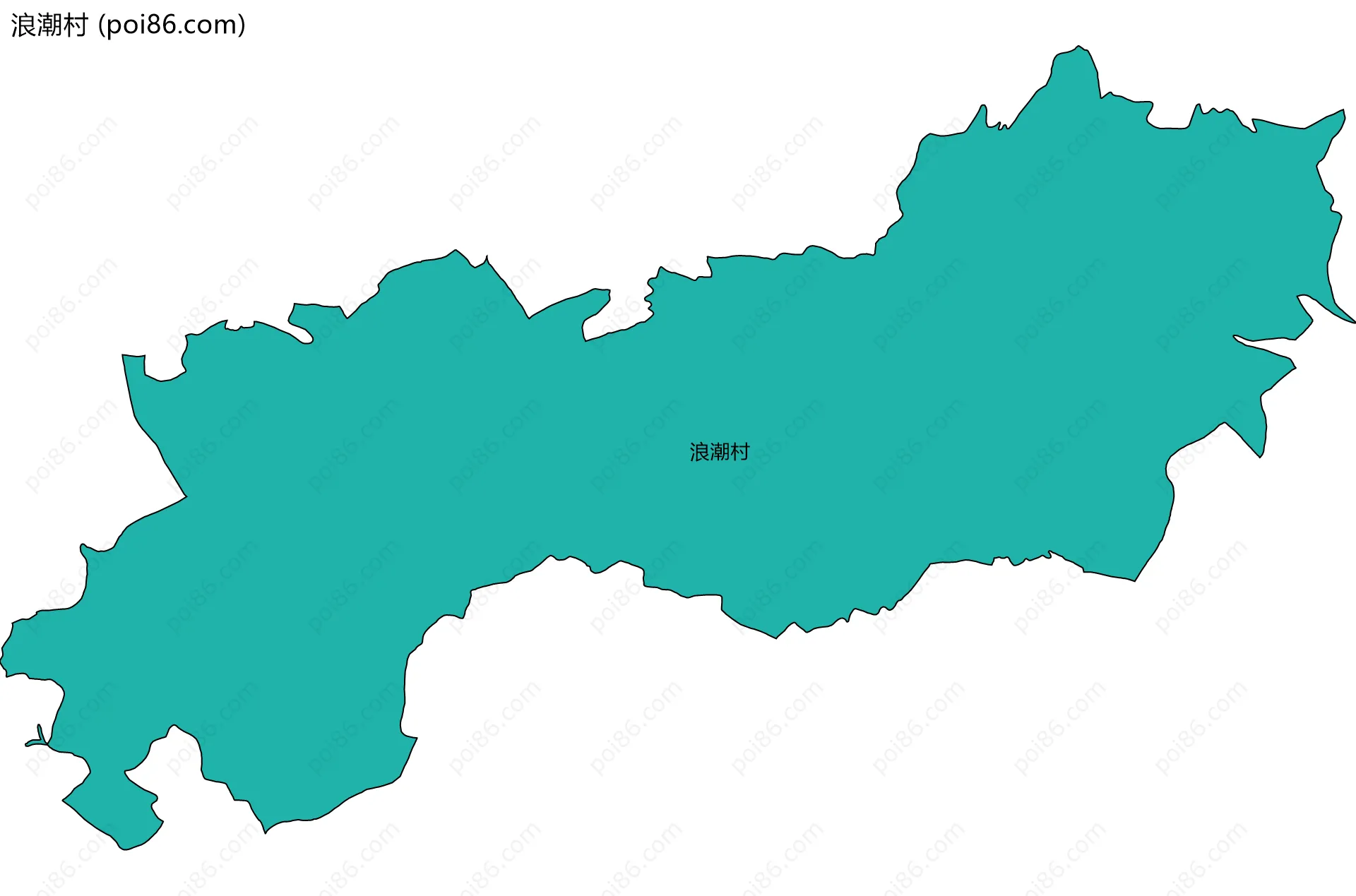 浪潮村边界地图