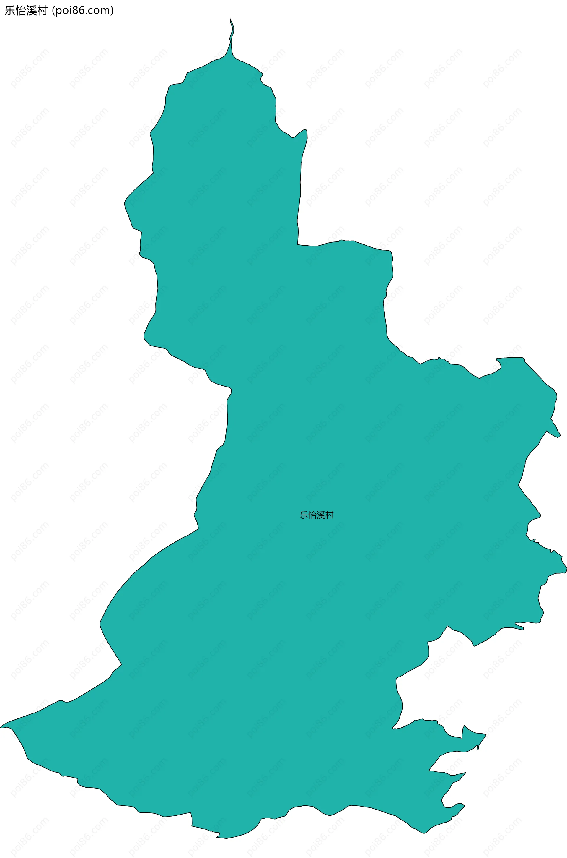 乐怡溪村边界地图