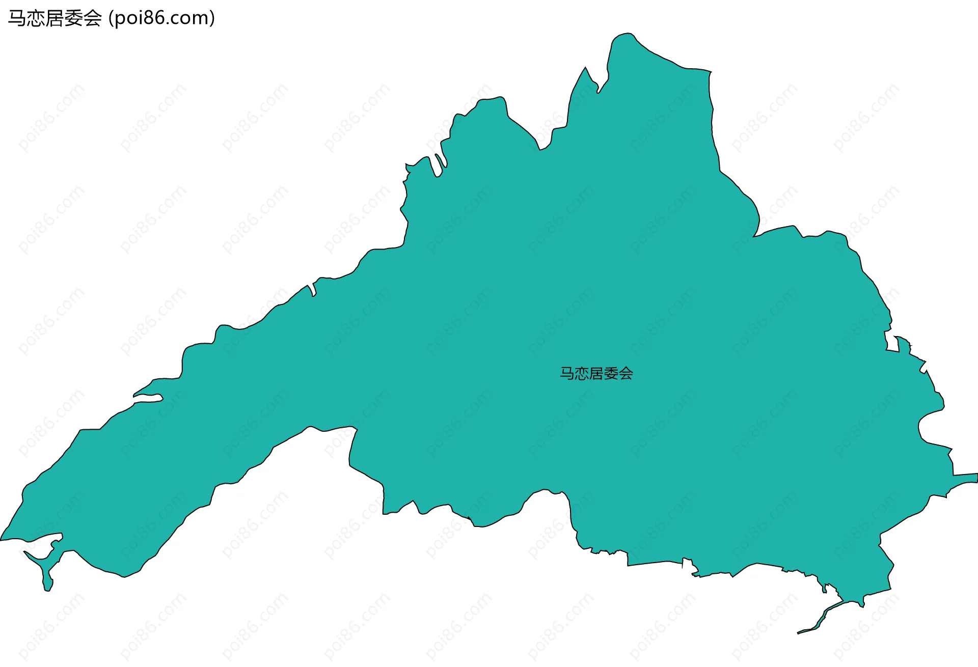 马恋居委会边界地图