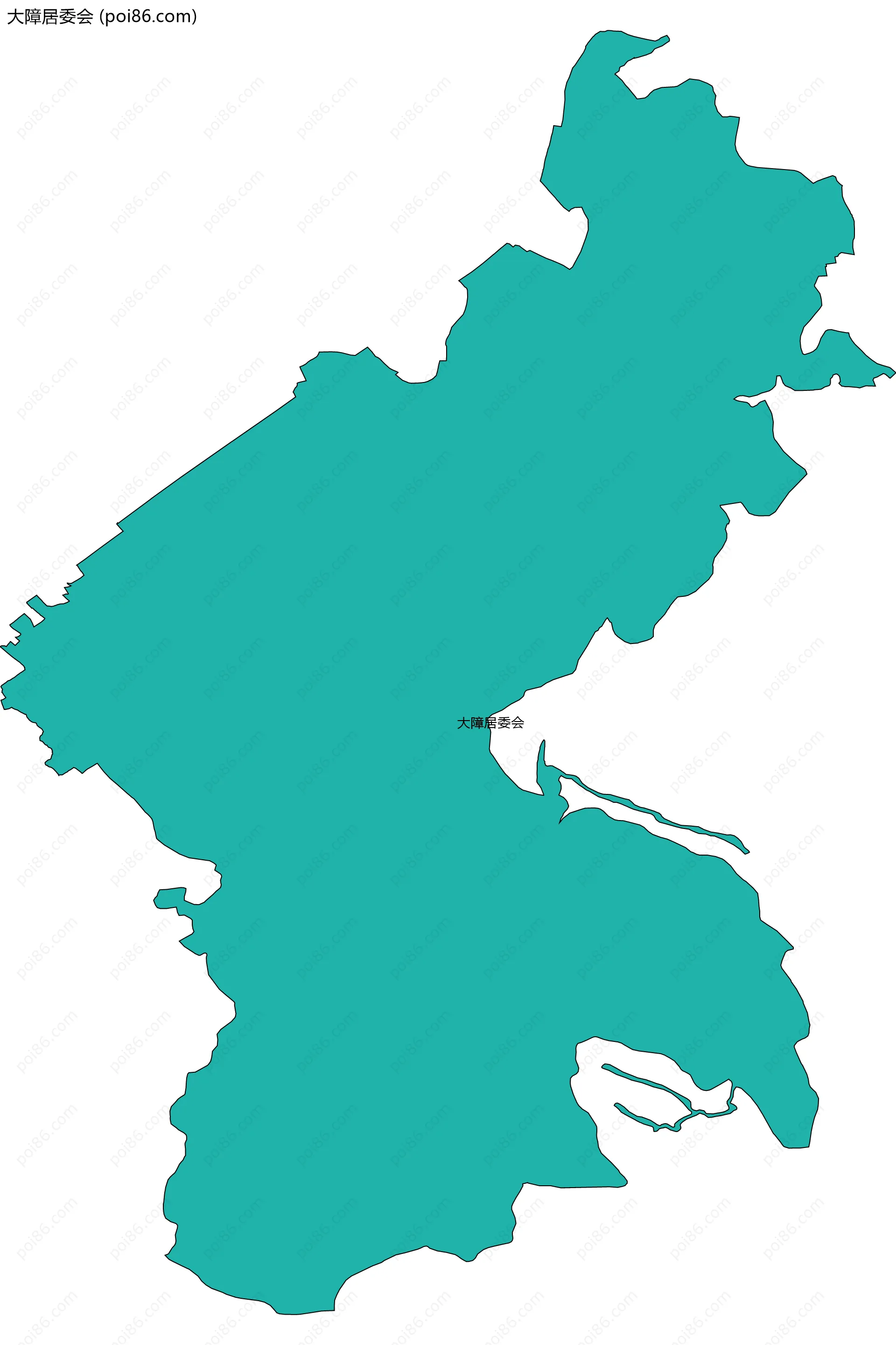 大障居委会边界地图