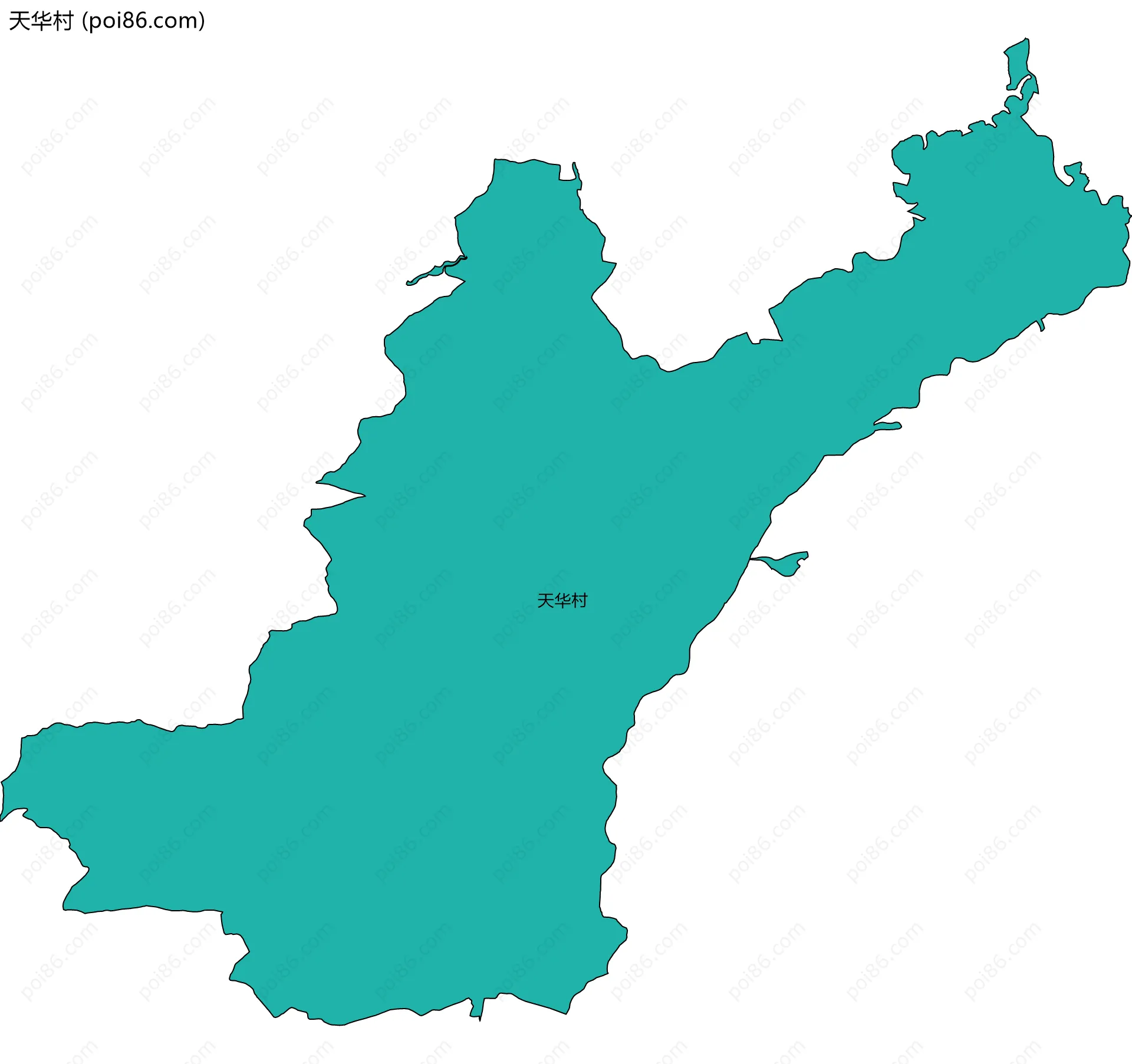 天华村边界地图