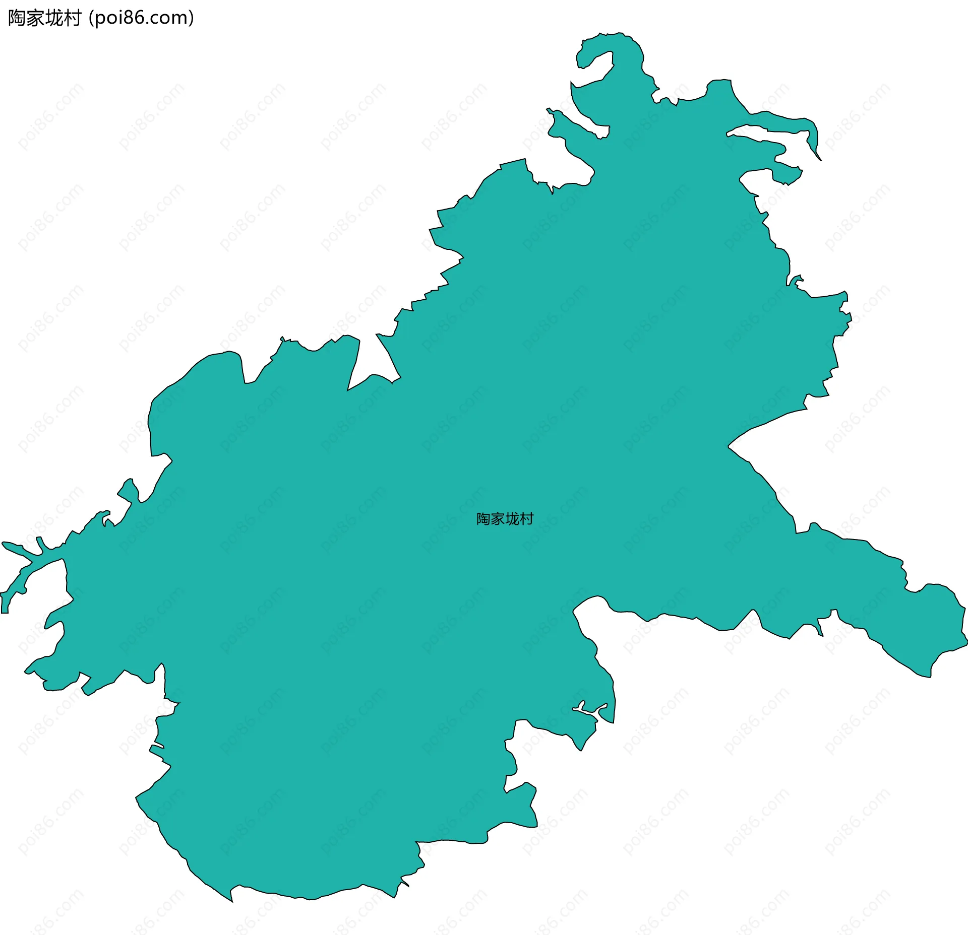 陶家垅村边界地图