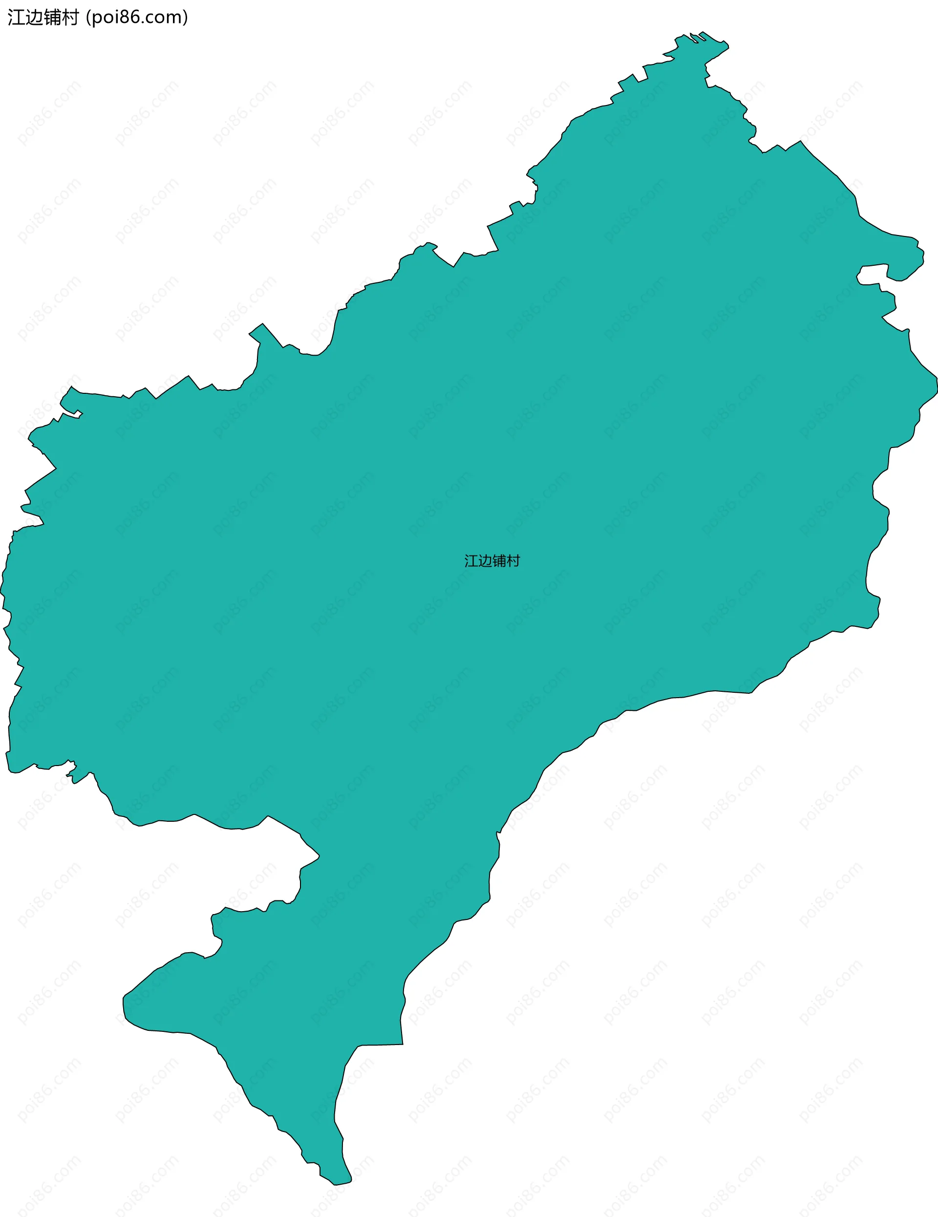 江边铺村边界地图