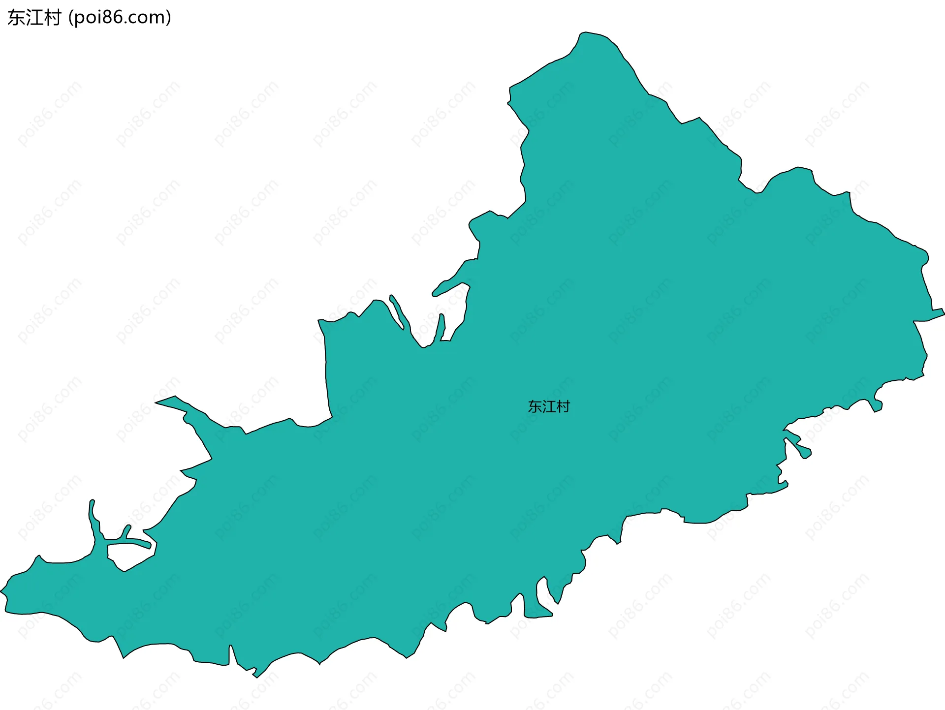 东江村边界地图