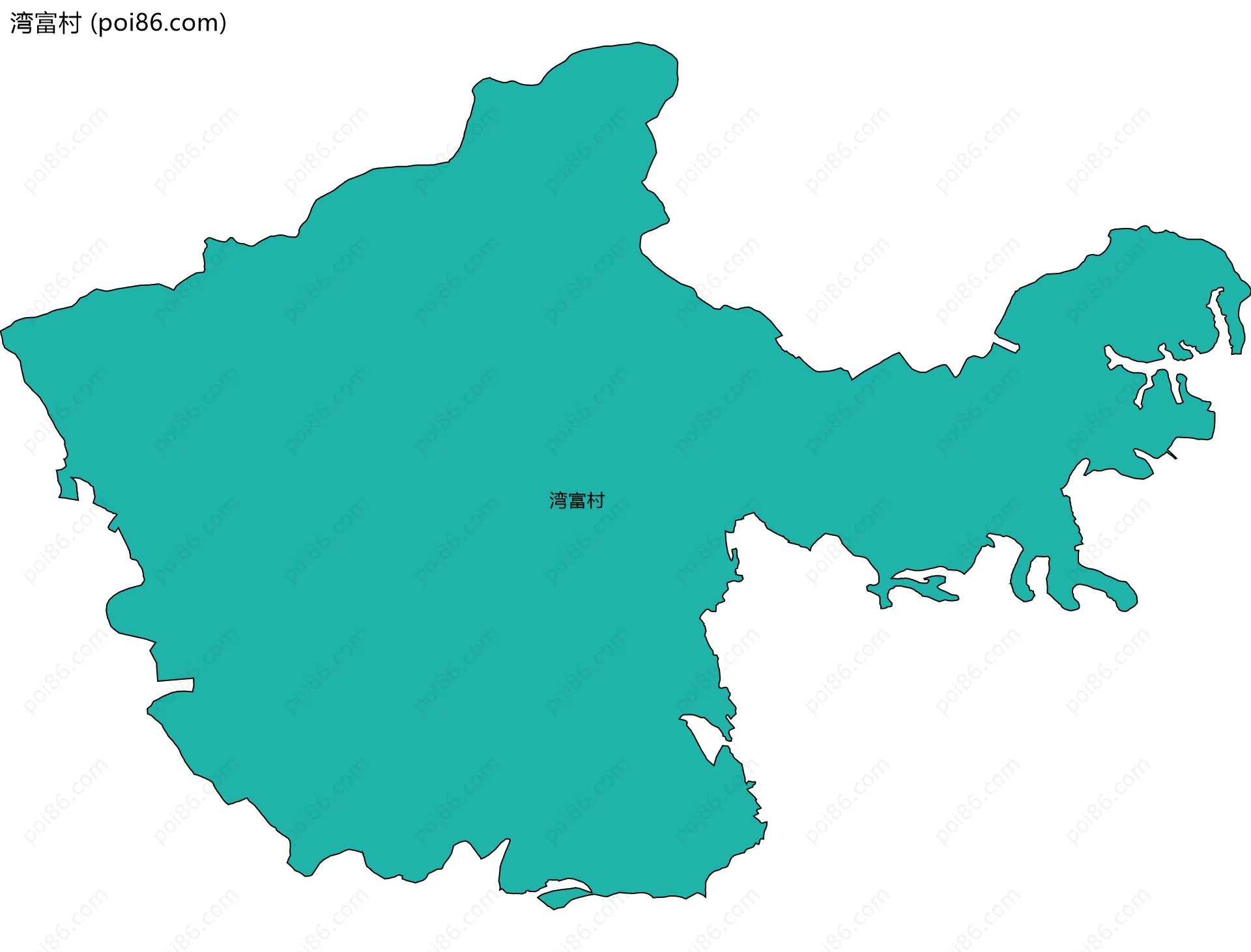 湾富村边界地图