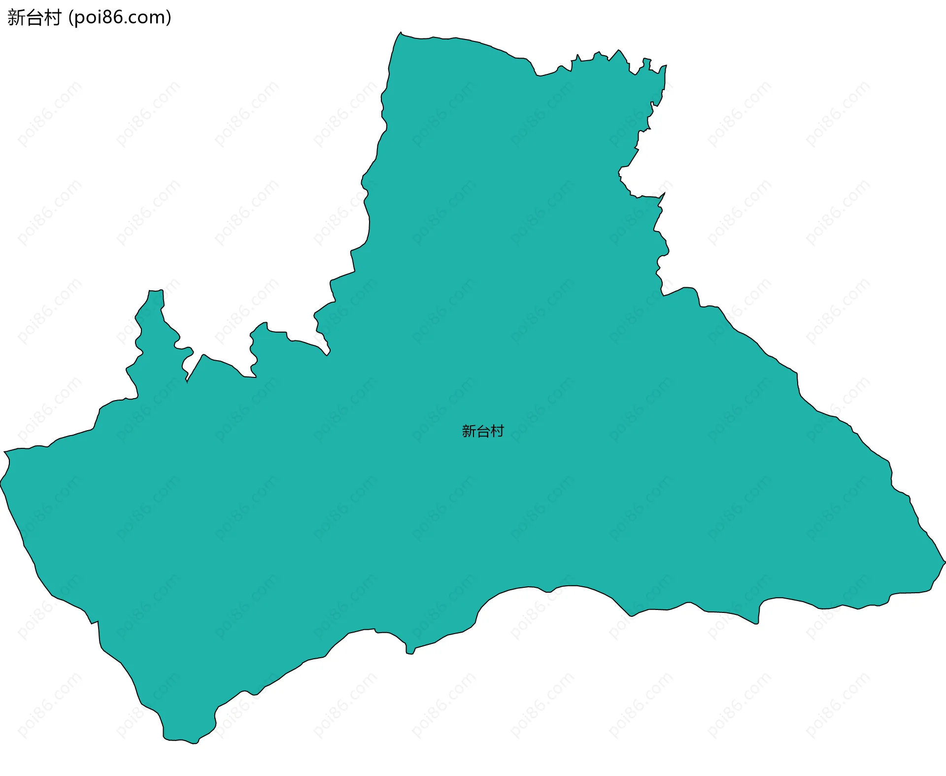 新台村边界地图