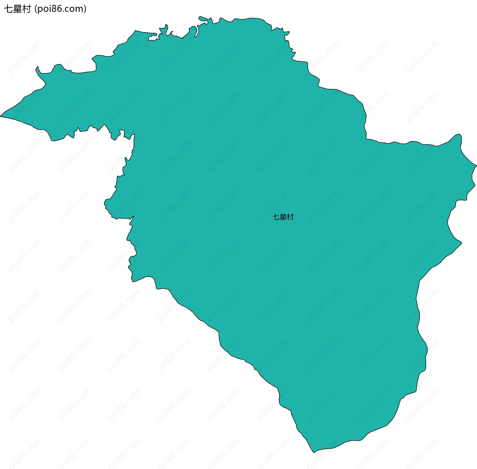 七星村边界地图