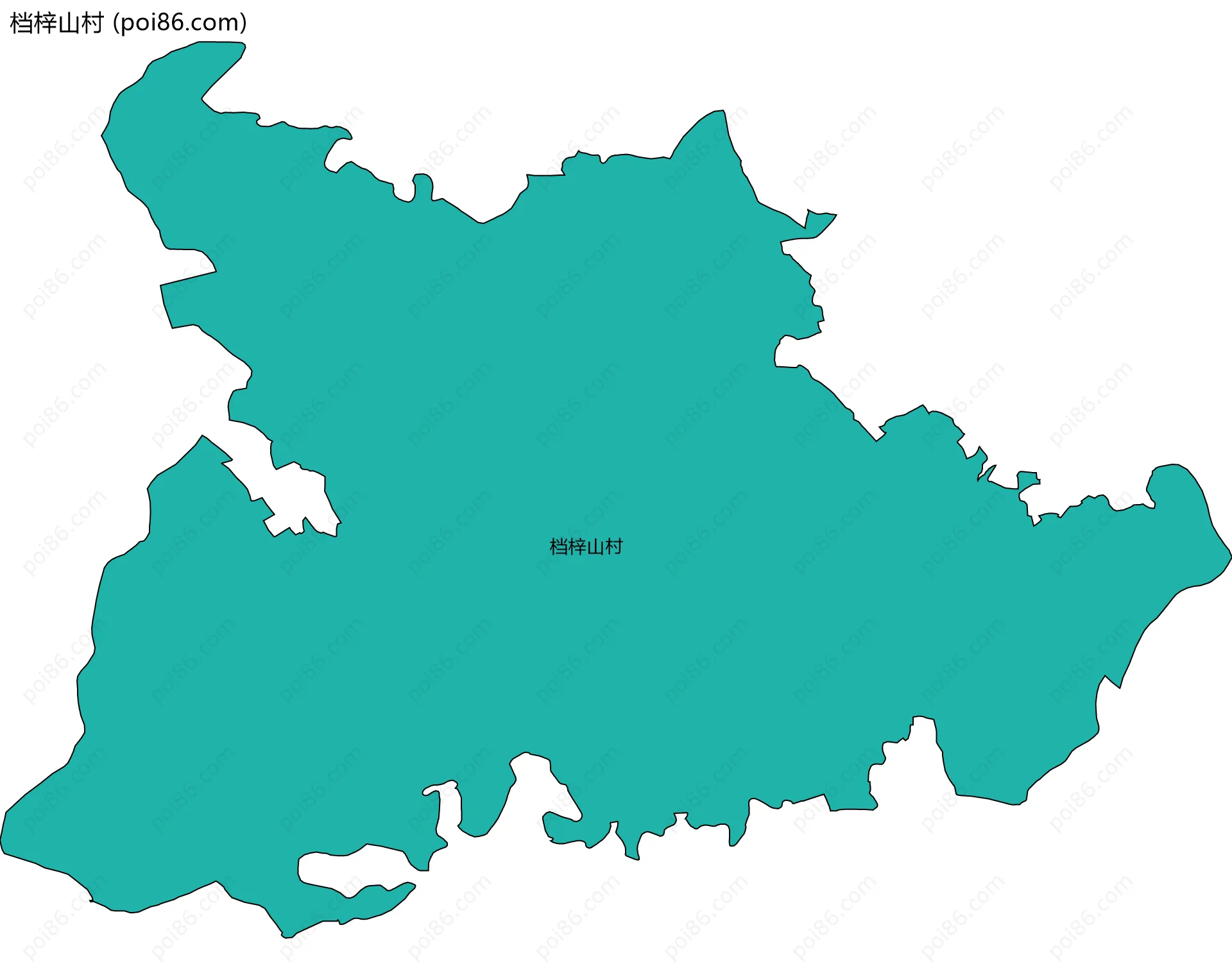 档梓山村边界地图