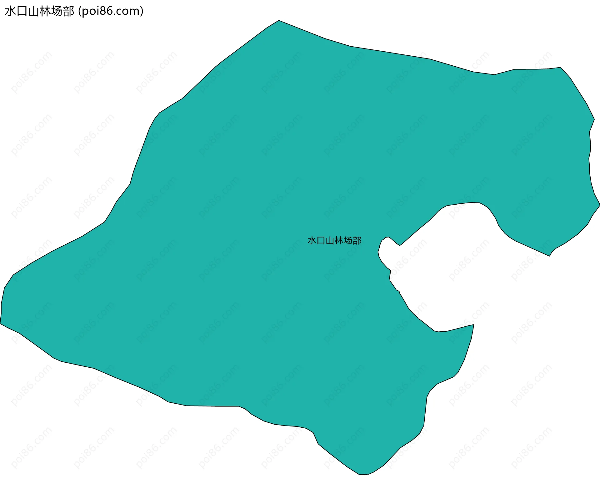 水口山林场部边界地图