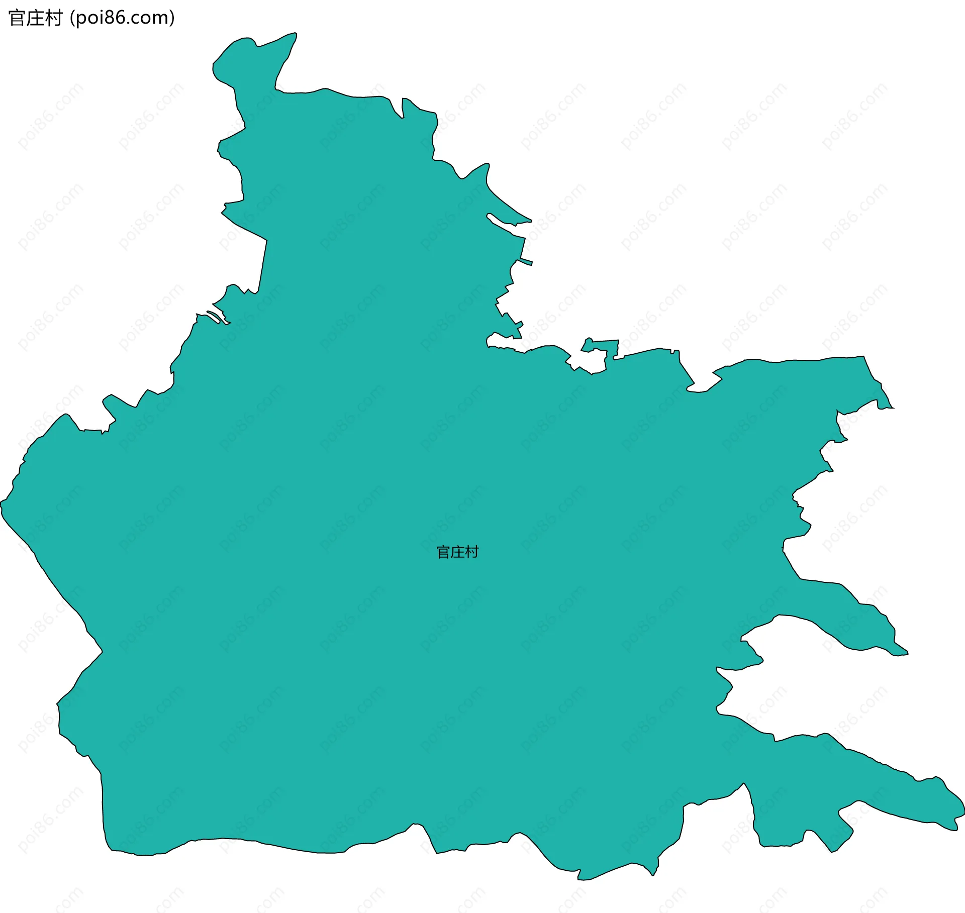 官庄村边界地图