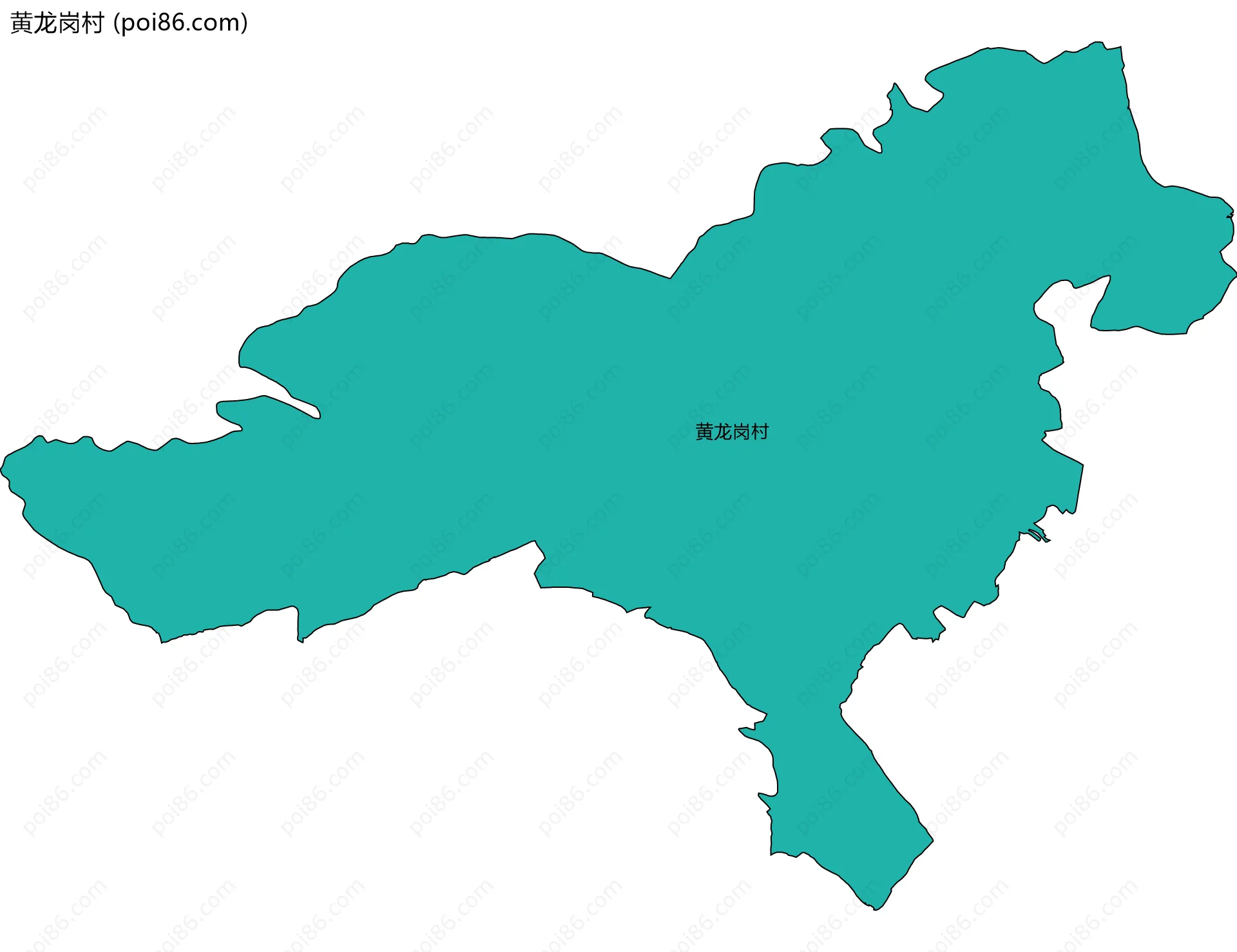 黄龙岗村边界地图