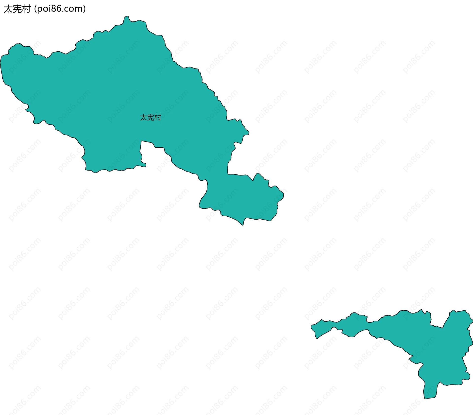 太宪村边界地图