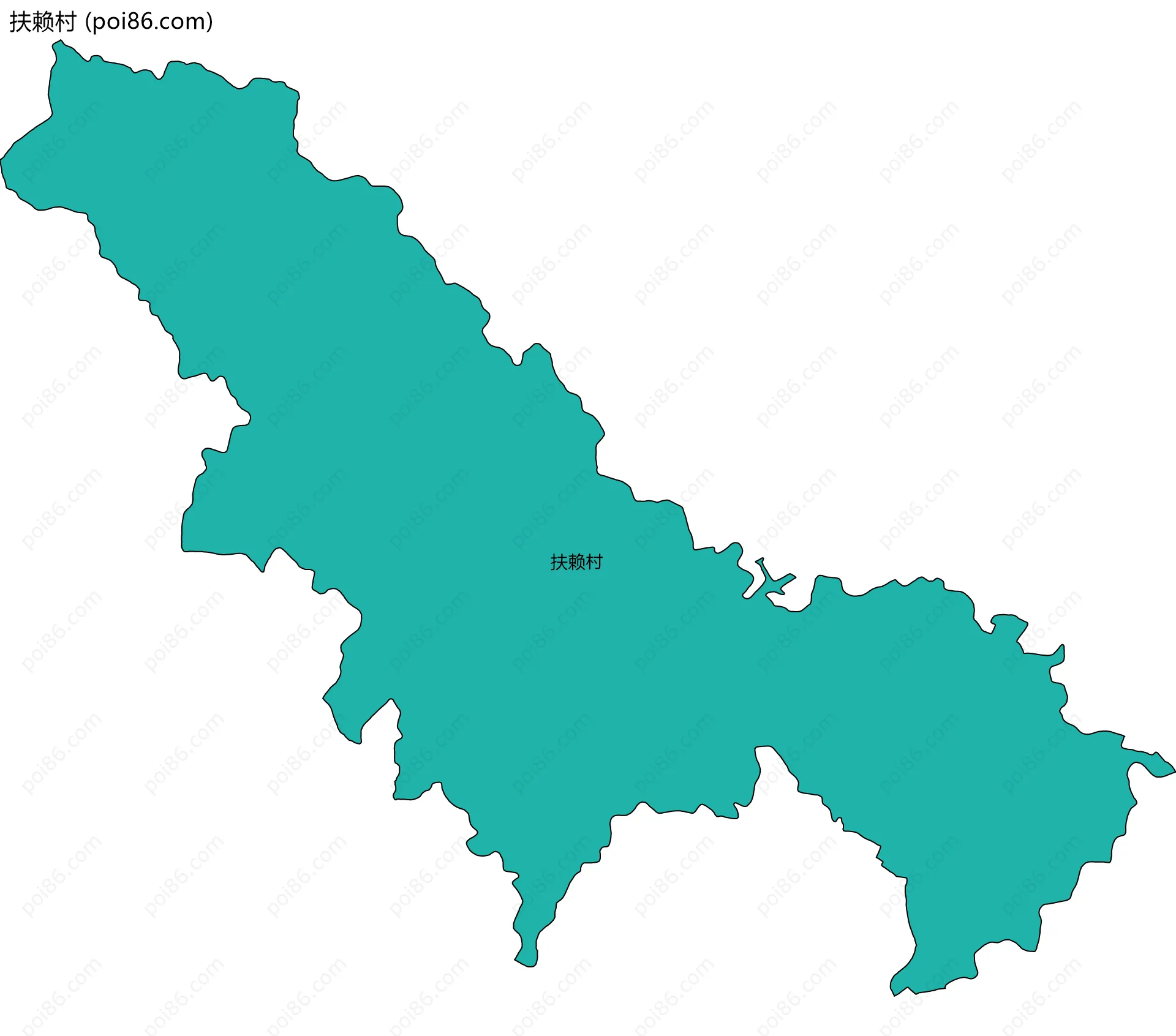 扶赖村边界地图