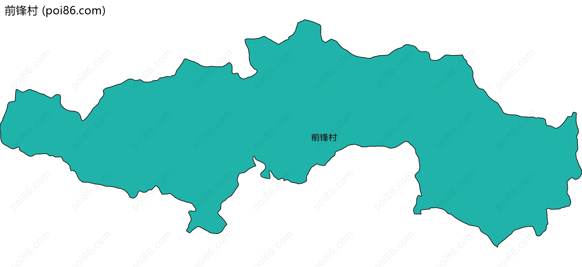 前锋村边界地图