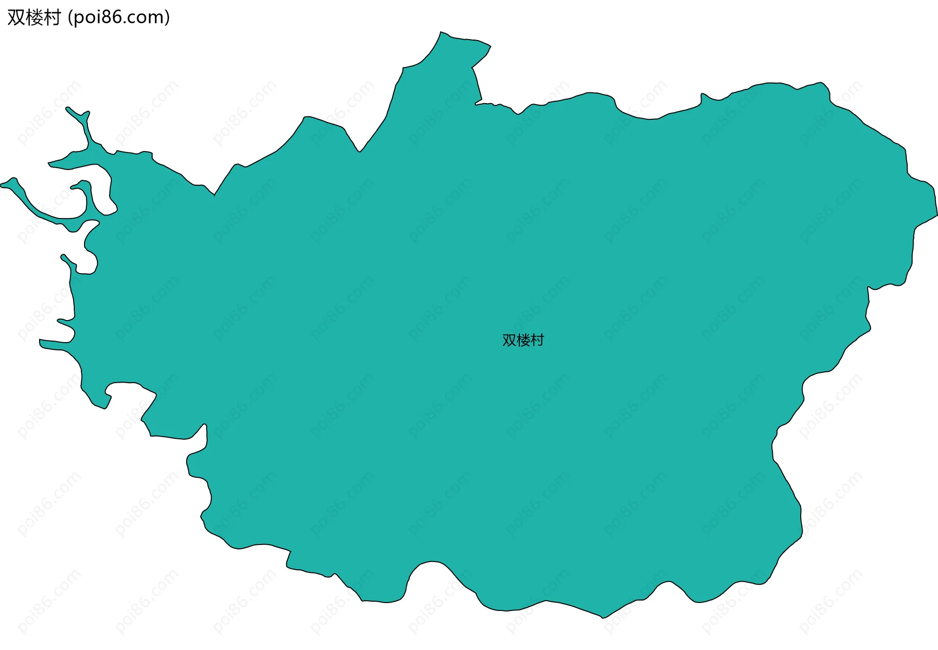 双楼村边界地图