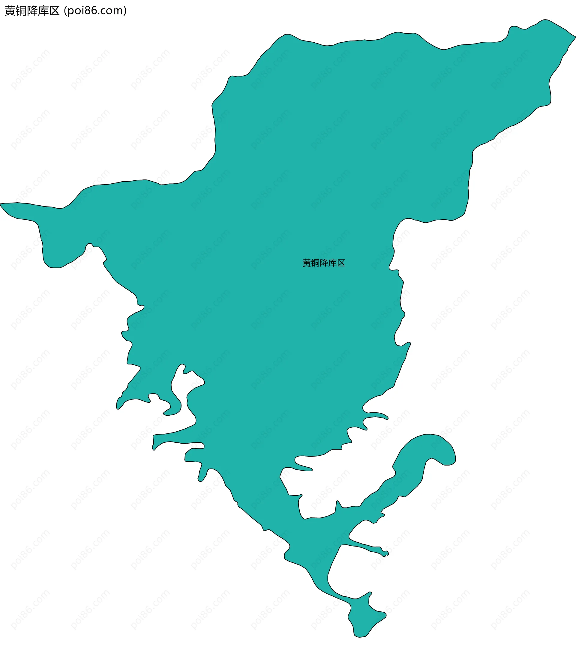 黄铜降库区边界地图