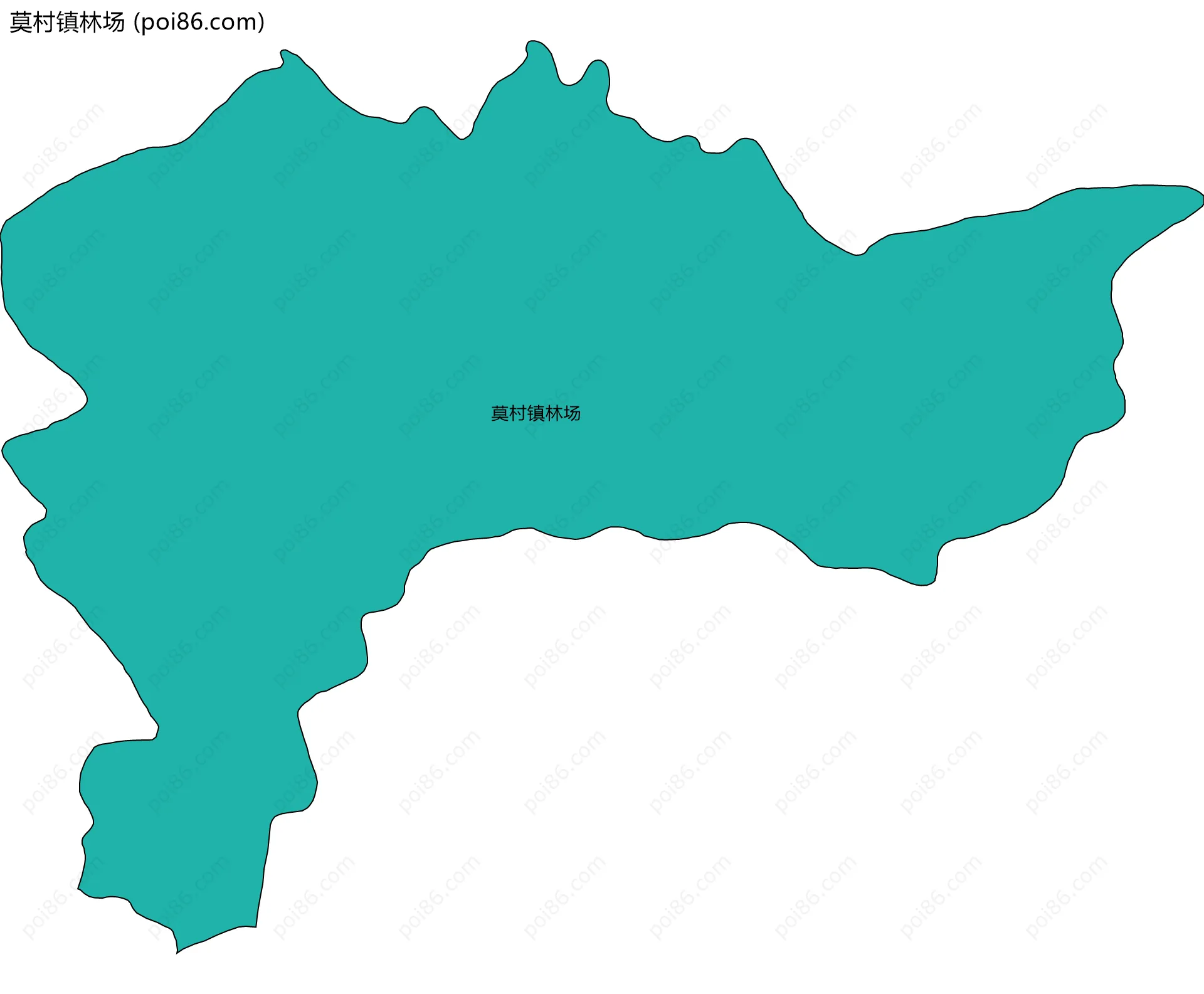 莫村镇林场边界地图