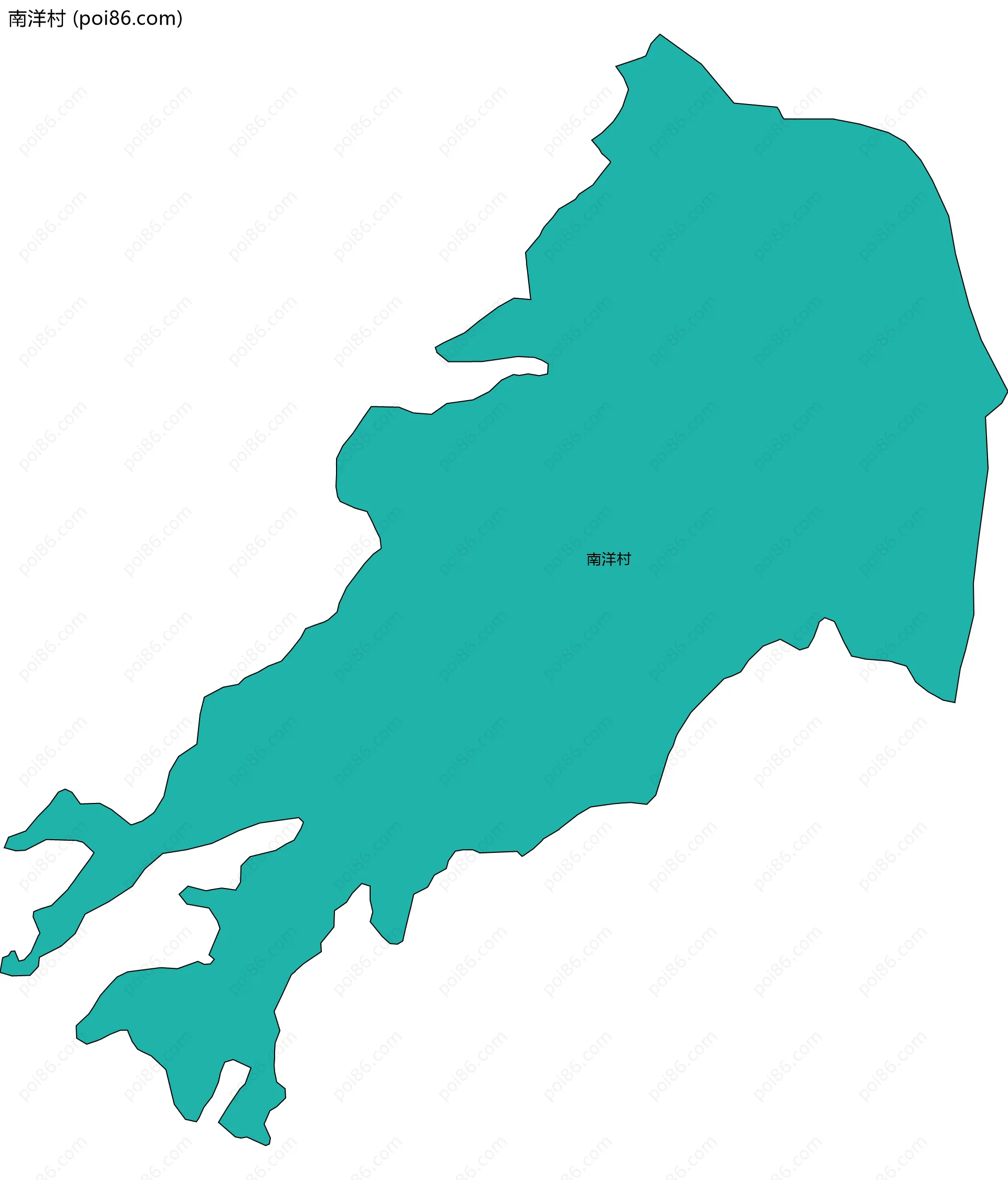 南洋村边界地图