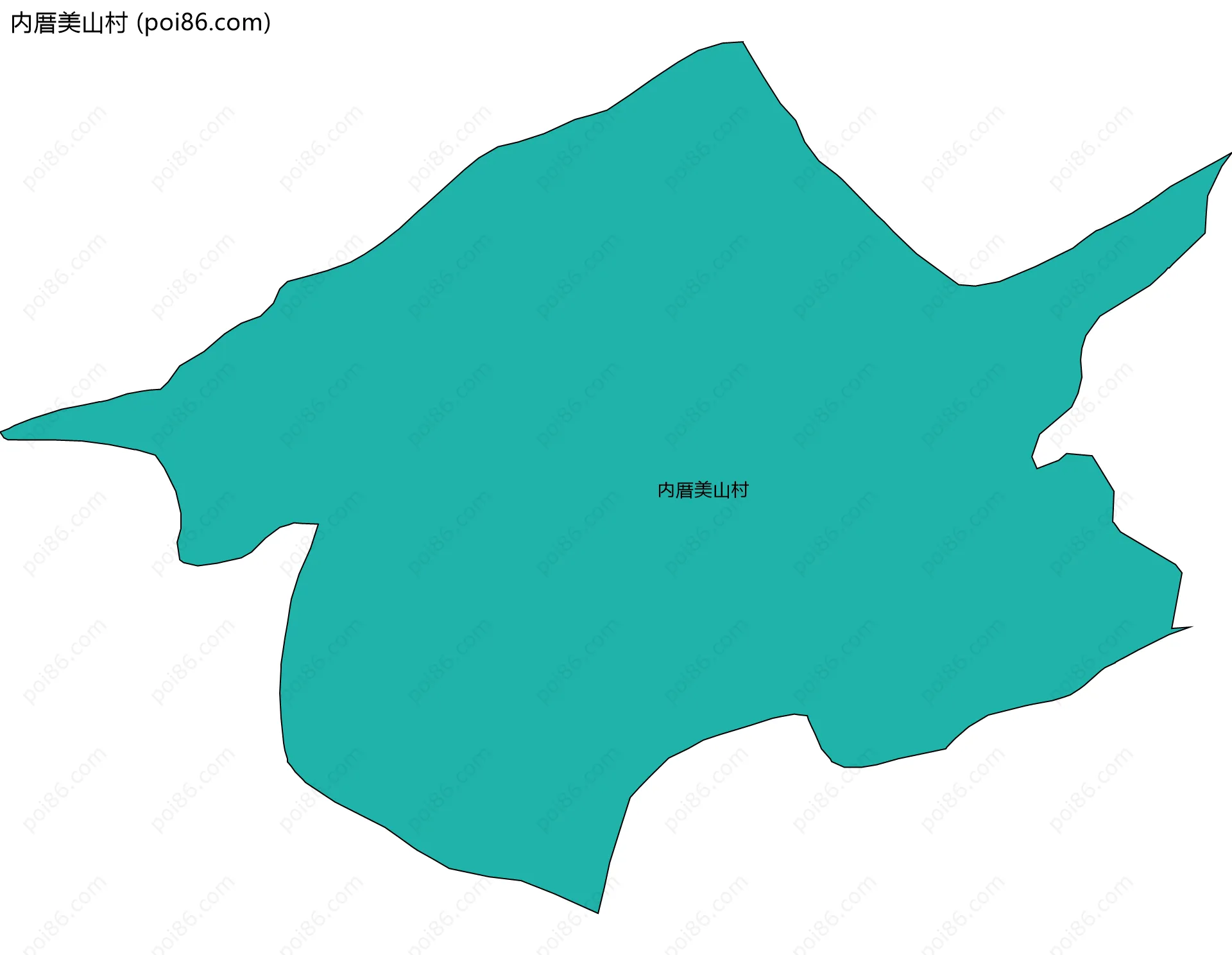 内厝美山村边界地图