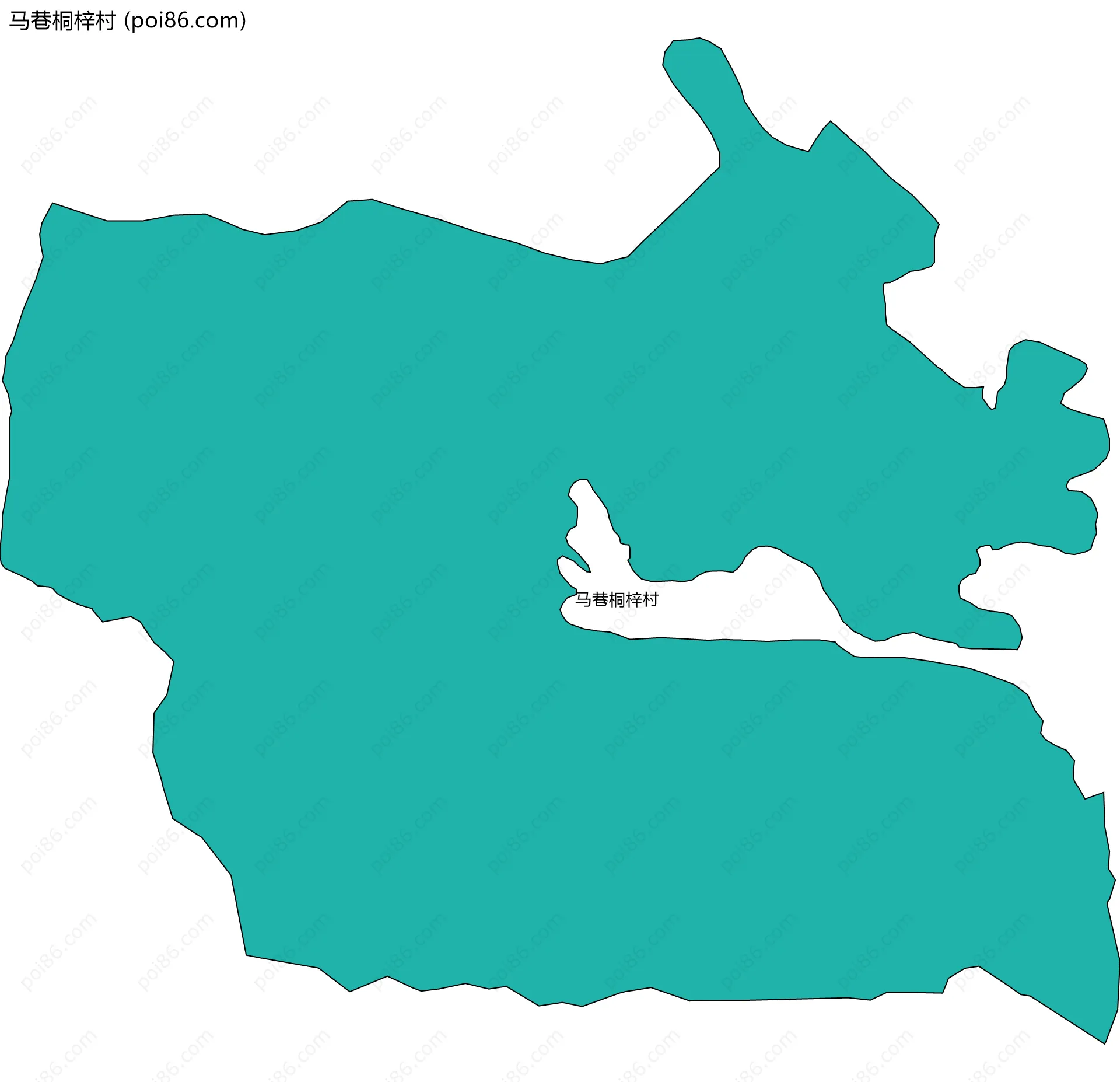马巷桐梓村边界地图