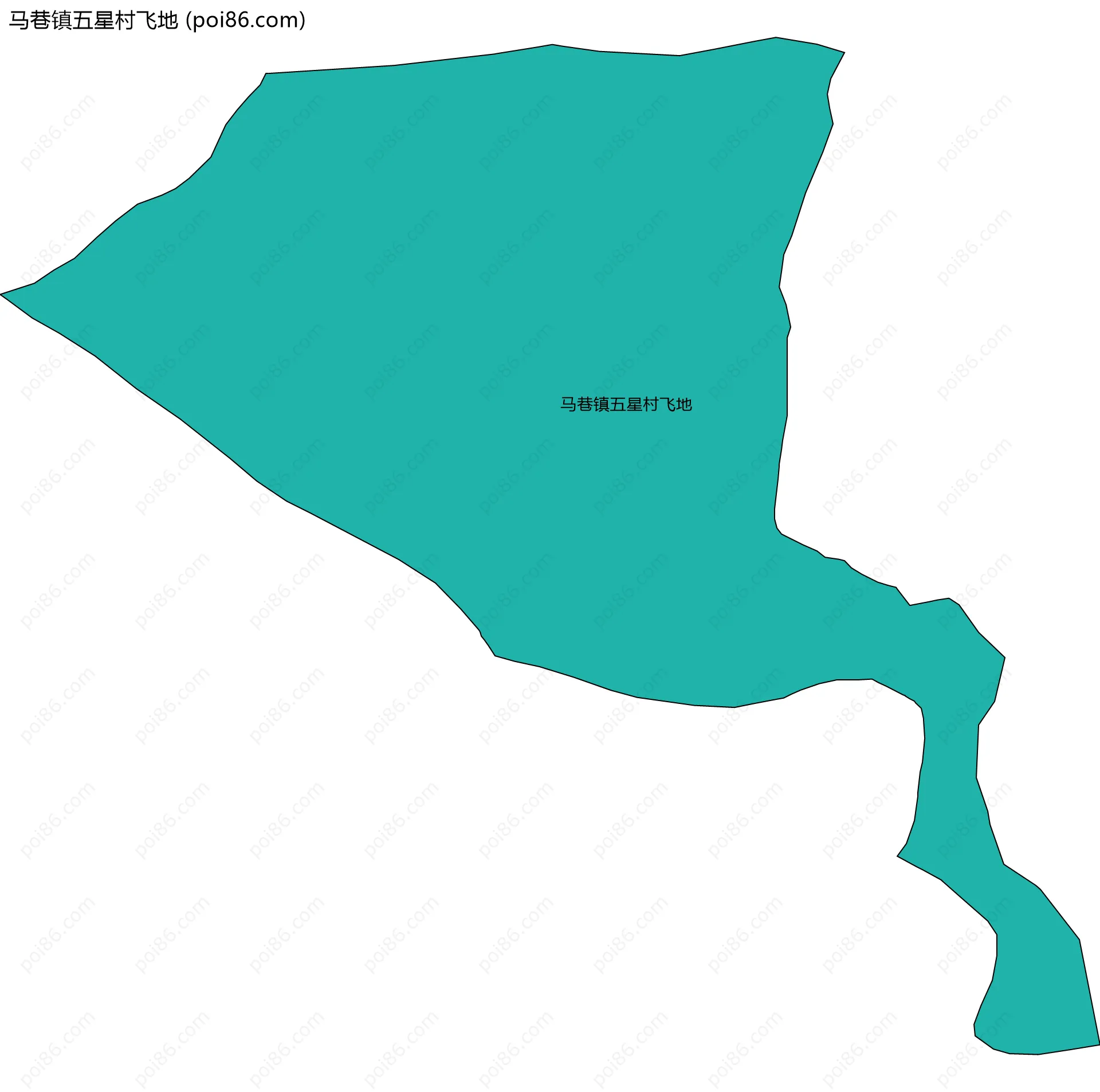 马巷镇五星村飞地边界地图
