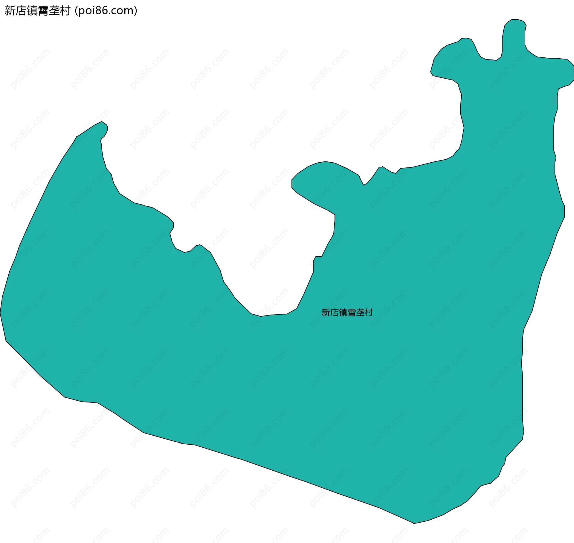 新店镇霄垄村边界地图