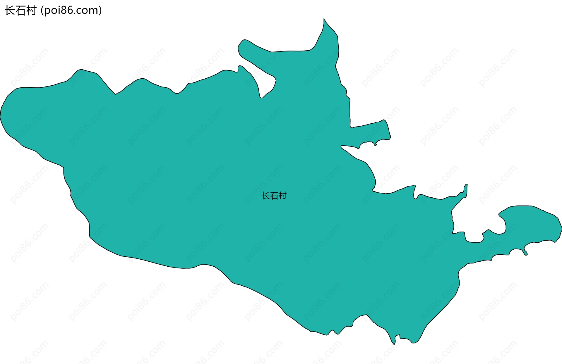 长石村边界地图