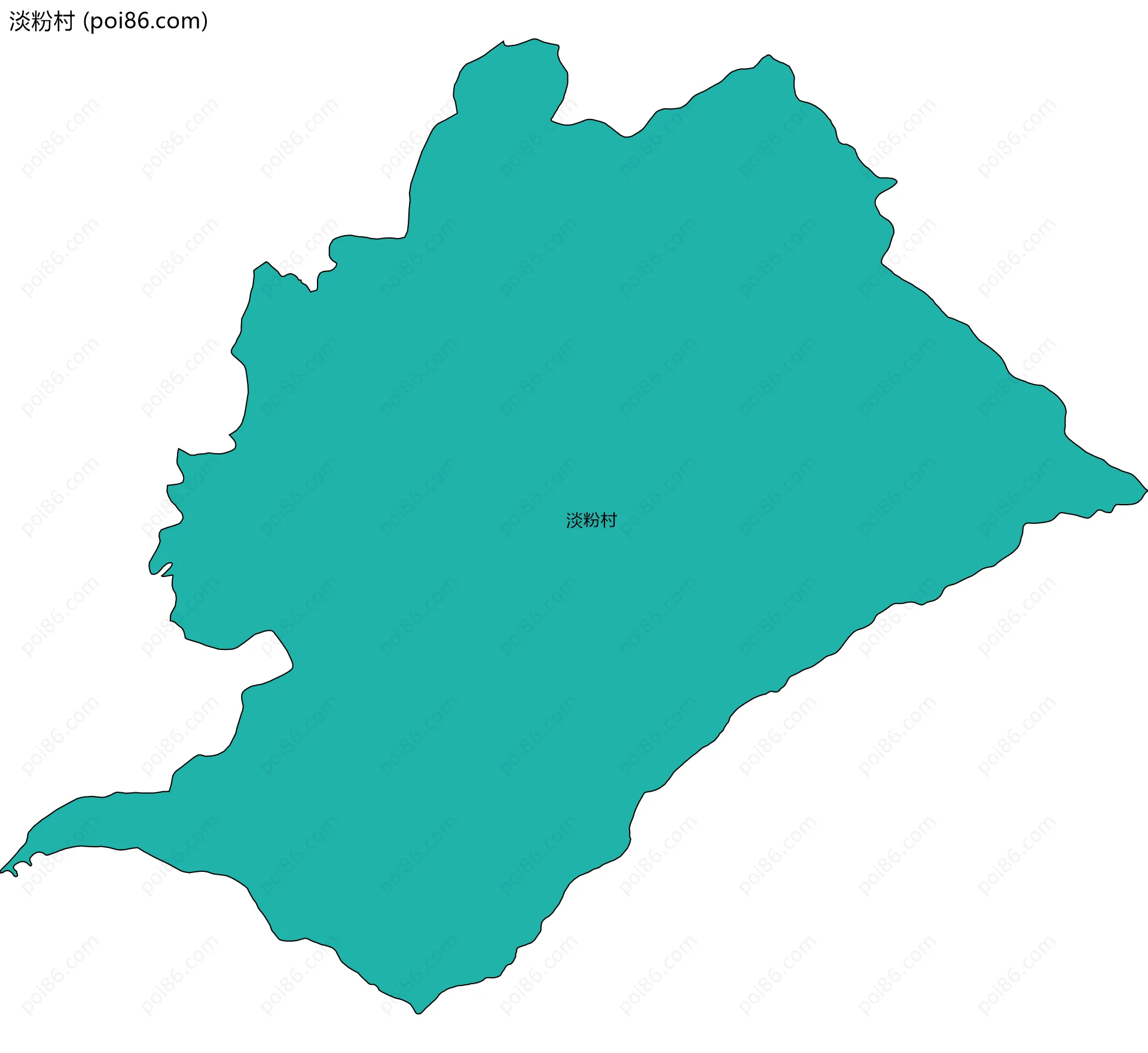 淡粉村边界地图