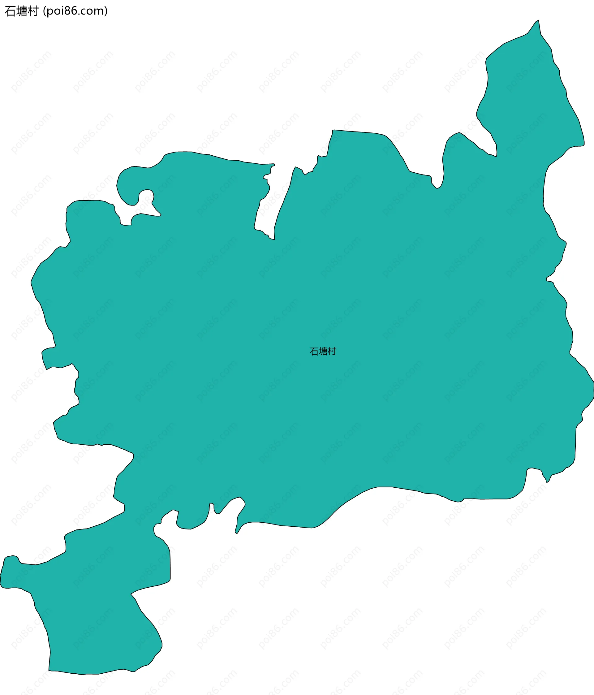 石塘村边界地图