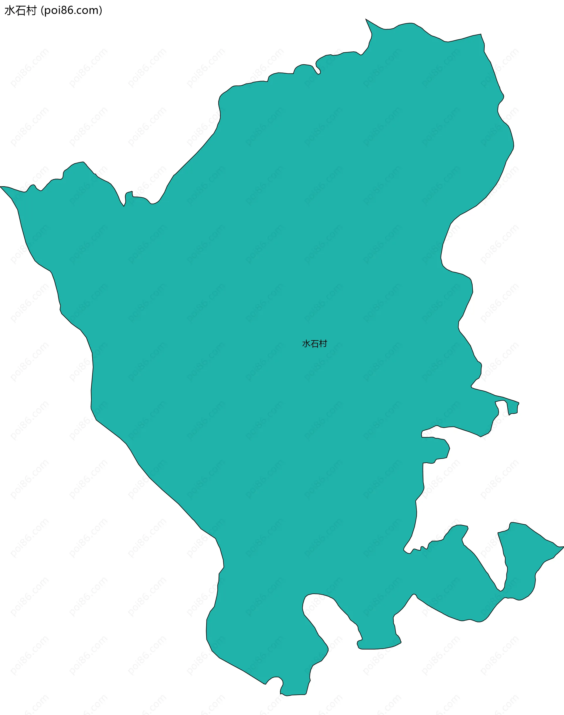 水石村边界地图